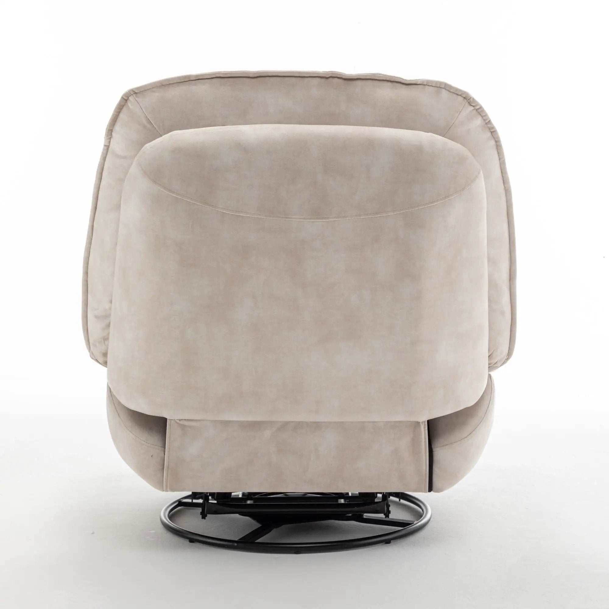 Modern Swivel Gliding Recliner Chair With Rocking Function And Phone Holder, Large Comfortable by Unique Piece Furniture