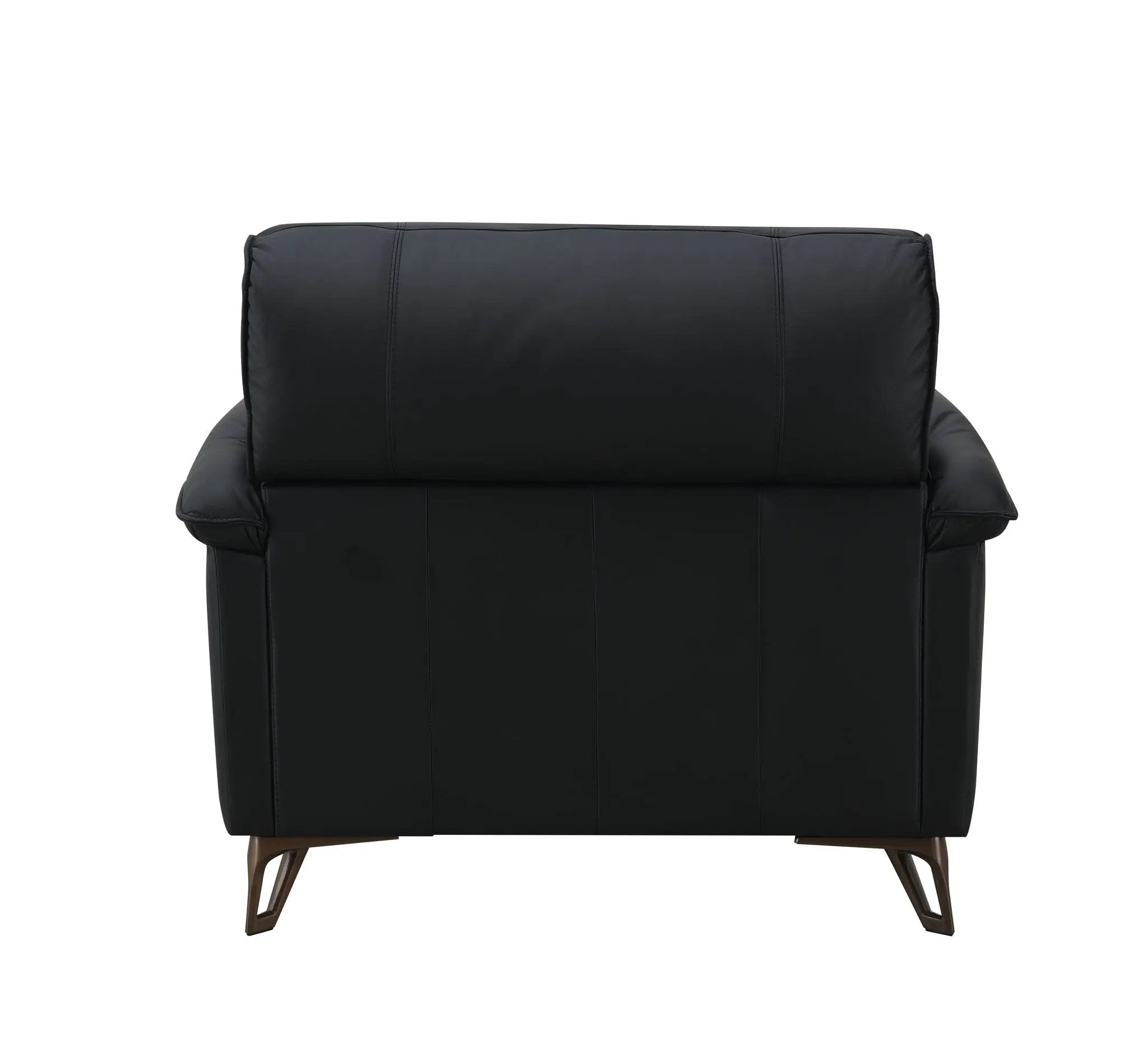 Eilene - Top Grain Leather Chair - Black by Unique Piece Furniture