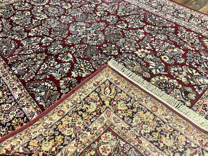Karastan Rug 9x12 Red Sarouk #785, Wool Karastan Carpet, Discontinued Vintage, Original 700 Series, Karastan Area Rug by Jewel Rugs