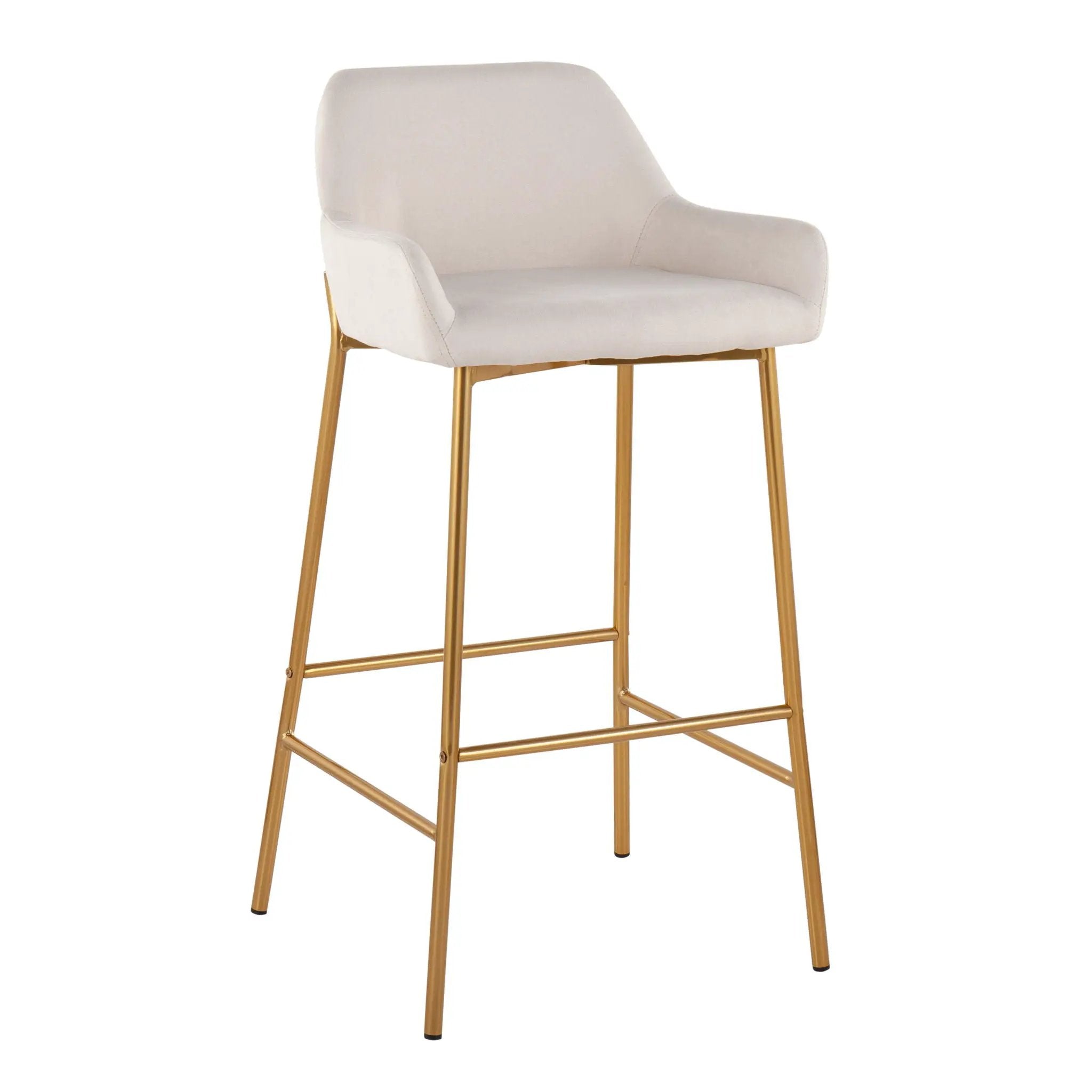 Daniella - Contemporary / Glam Fixed Height Bar Stool (Set of 2) by Unique Piece Furniture