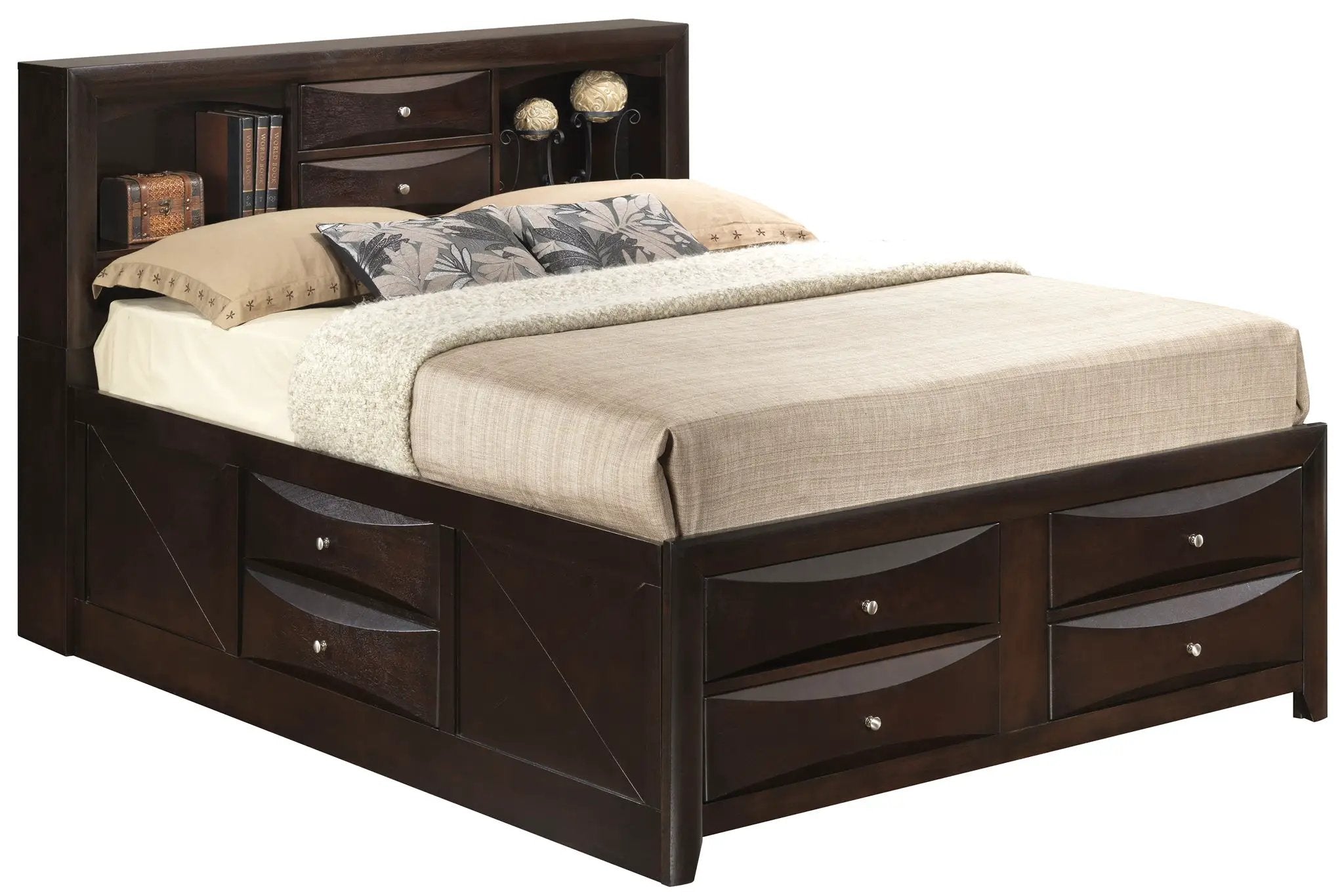 Marilla - Storage Bed With Bookcase Headboard by HouseOfZazla