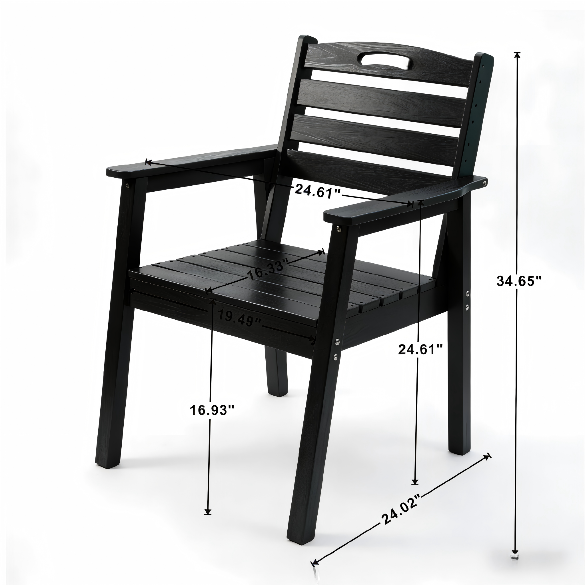 HDPE Outdoor Patio Dining Set - Table and Four Chairs by HouseOfZazla