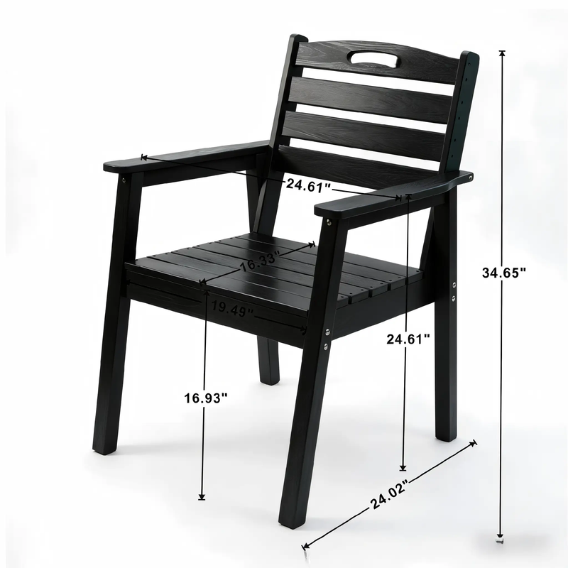 HDPE Outdoor Patio Dining Set with 6 Chairs by HouseOfZazla