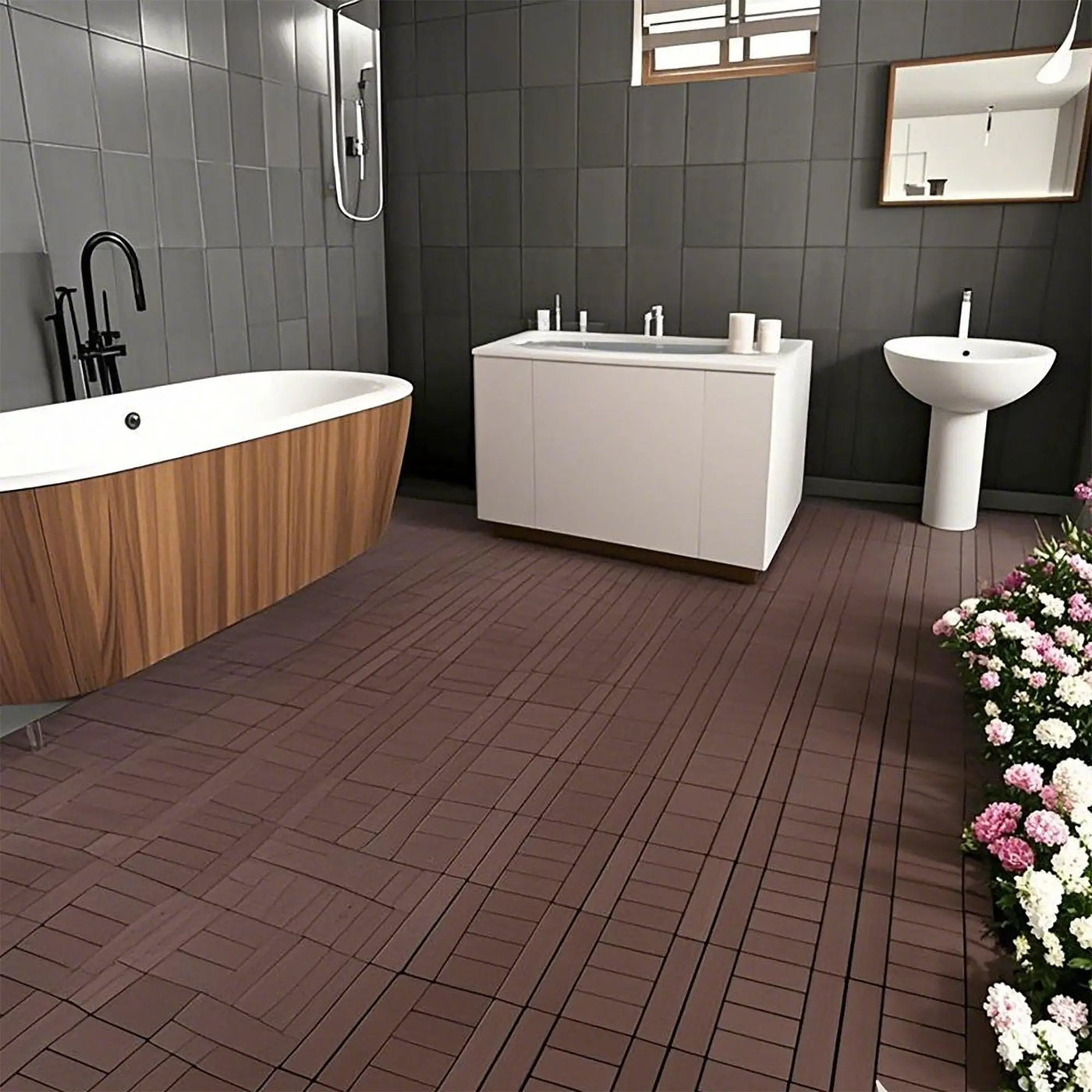 H Style Diy Module Interlocking Patio Deck Tiles by HouseOfZazla