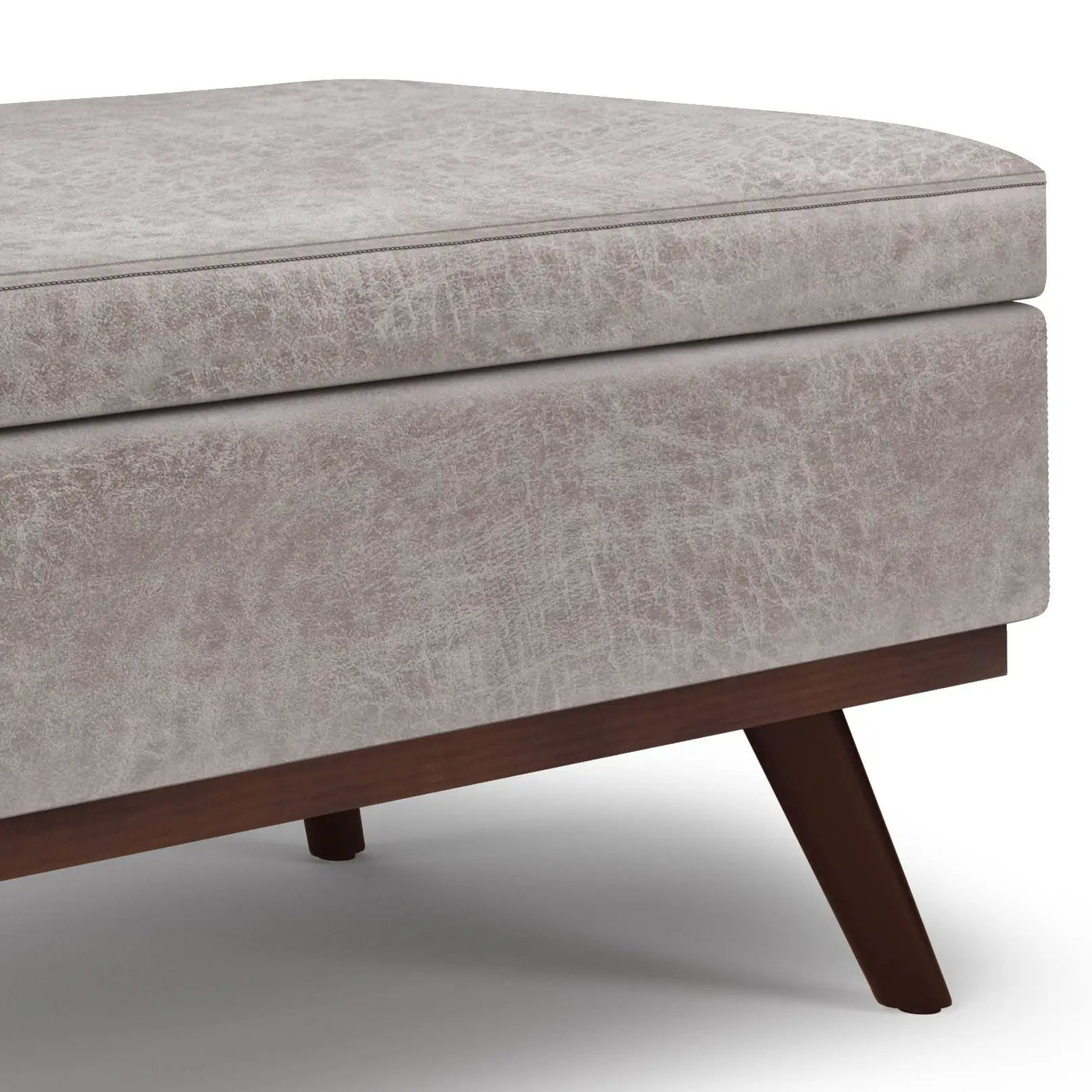 Owen - Lift Top Large Coffee Table Storage Ottoman, Mid Century Style by HouseOfZazla