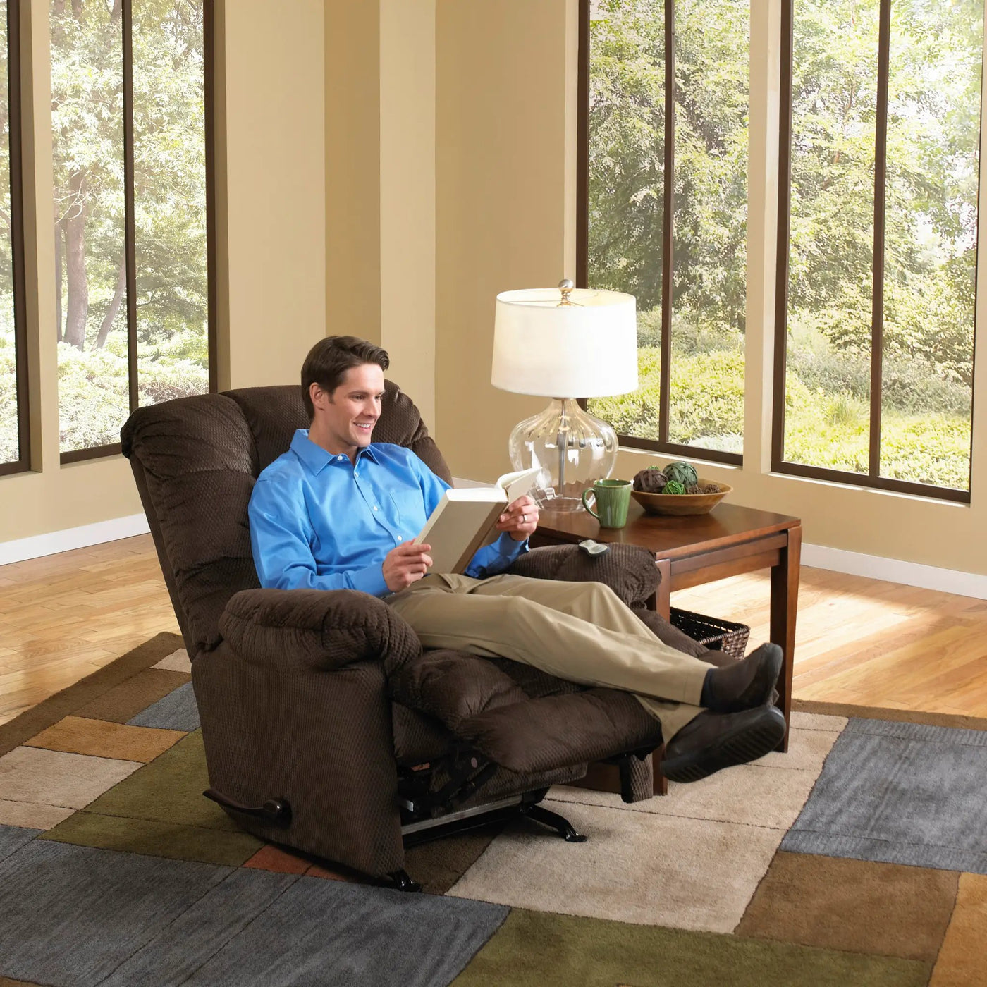 Nettles - Chaise Rocker Reclining With Deluxe Heat/Massage by Unique Piece Furniture