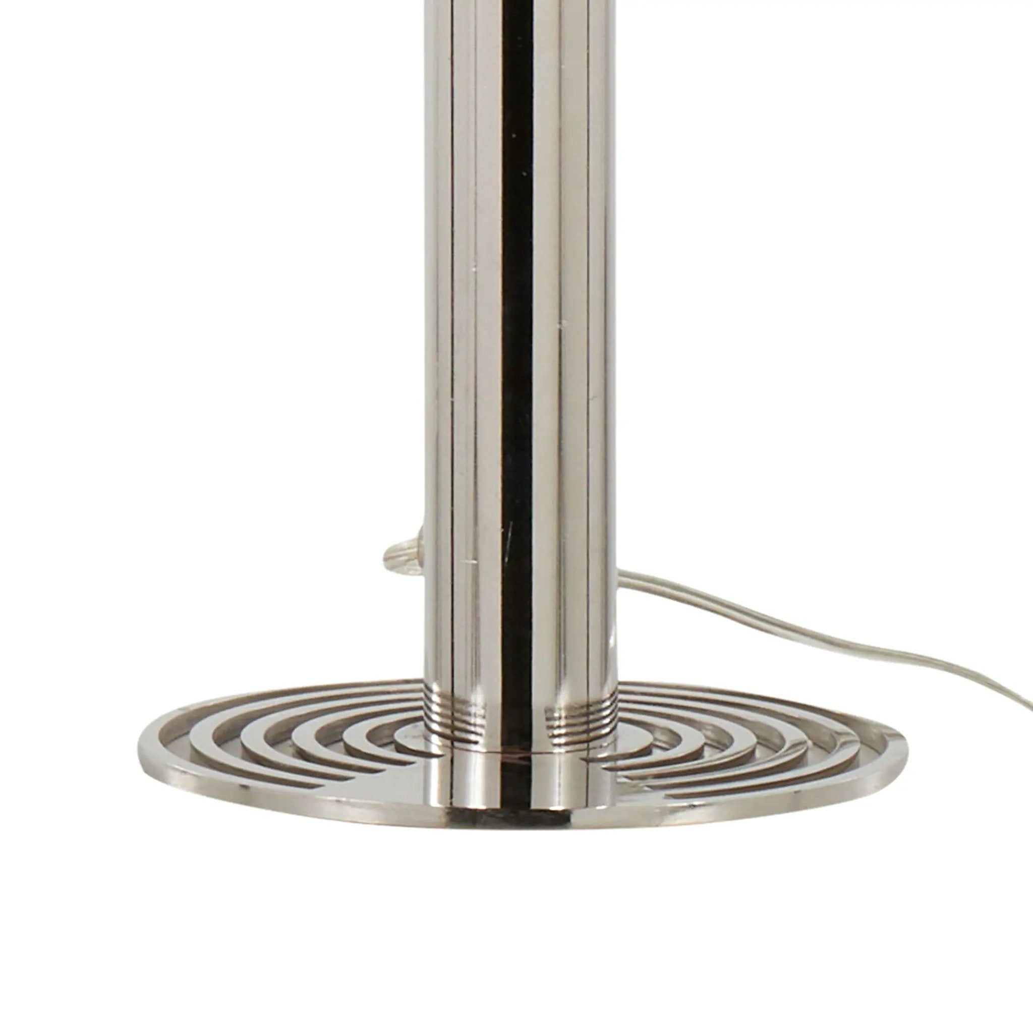 Master - 29" Contemporary Table Lamp (Set of 2) - Polished Nickel / White by HouseOfZazla