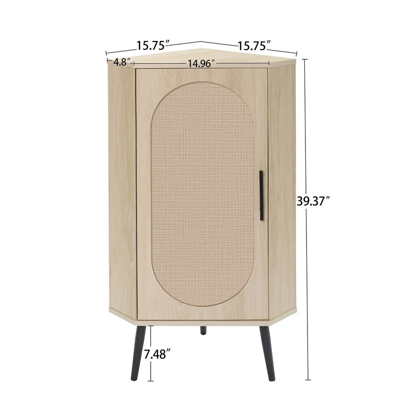Freestanding Corner Corner Cabinet For Living Room by HouseOfZazla
