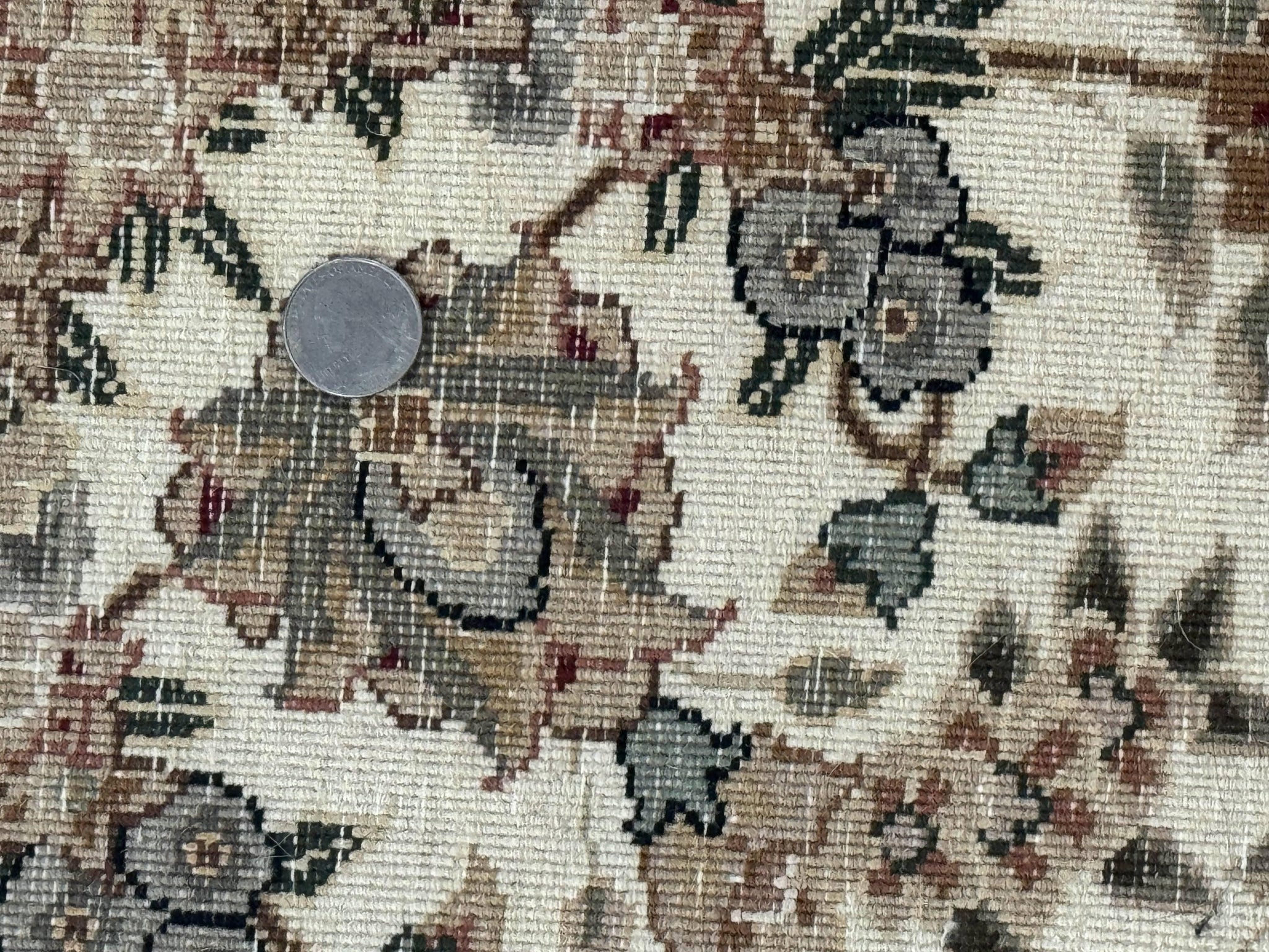 Sino Persian Rug 9x12, Floral Medallion, Black and Ivory, Elegant by Jewel Rugs
