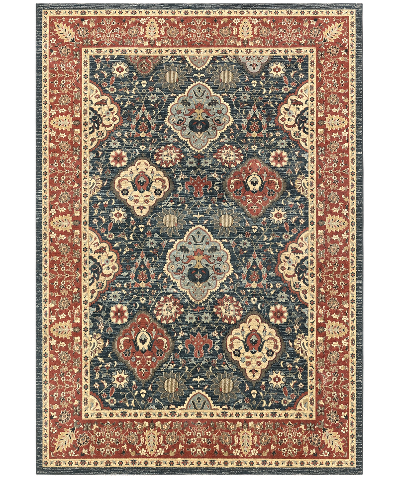 Safavieh Rug 8x11, Mahal Persian Carpet, Navy Red by Jewel Rugs