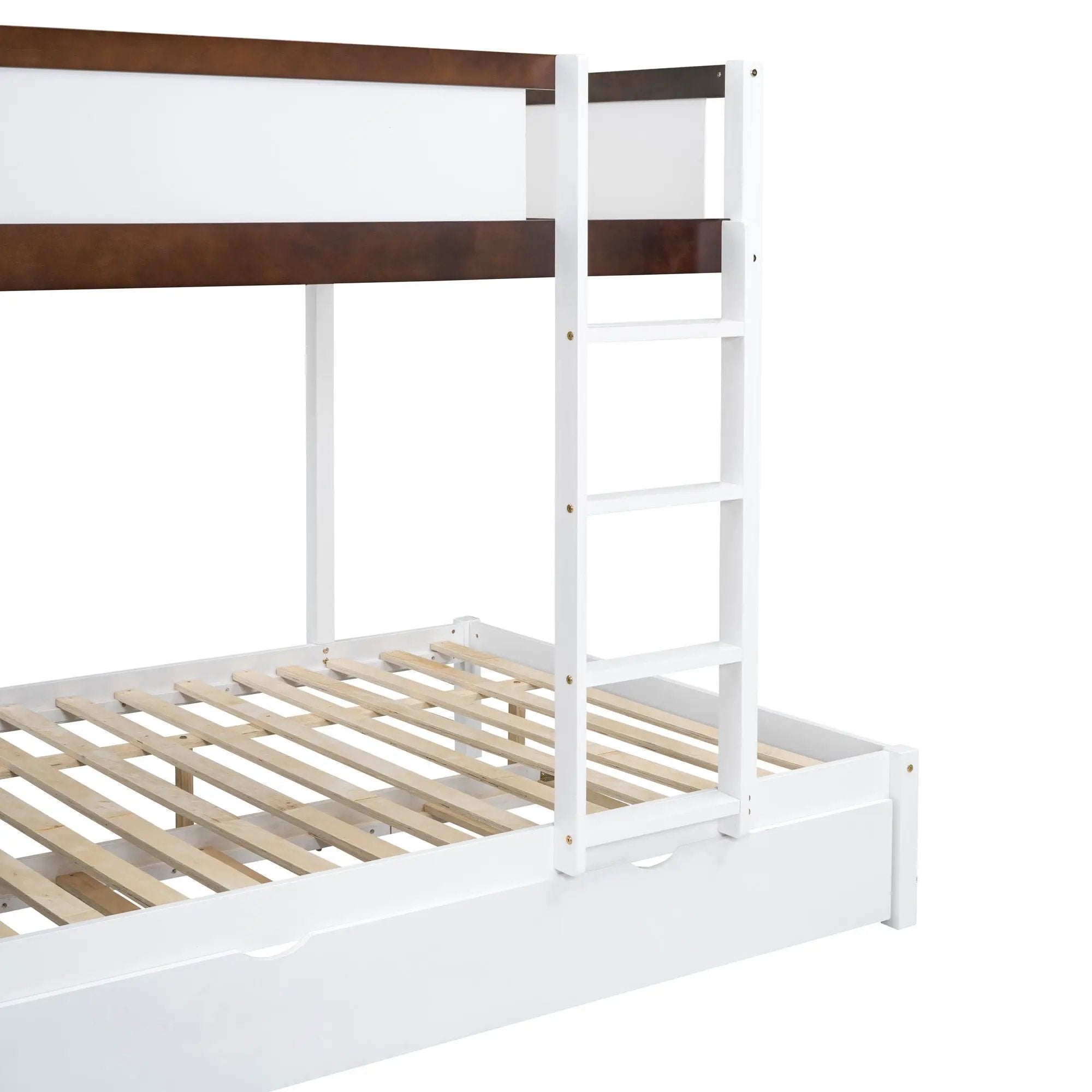 Bunk Bed With Twin Size Trundle, Storage And Desk