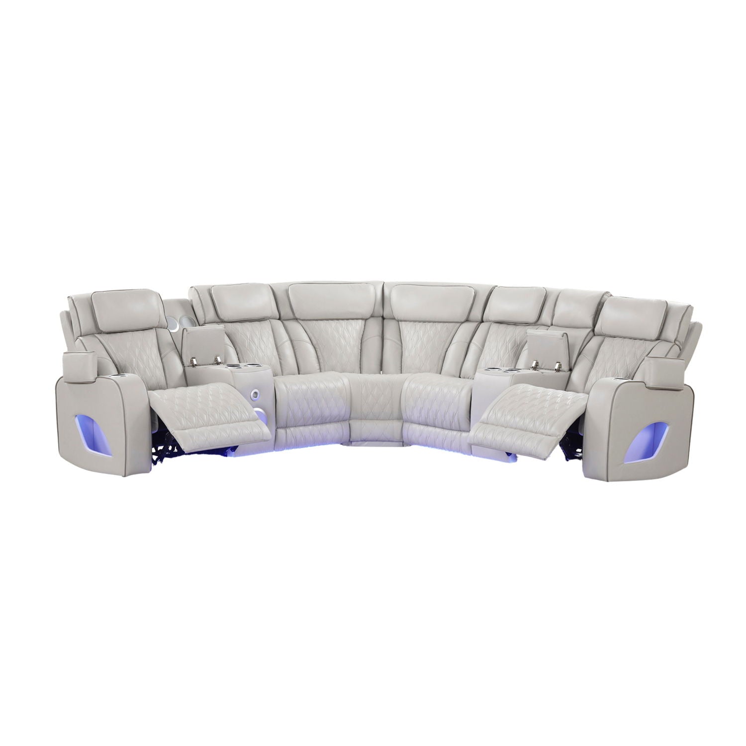 Fortuner - Power Recliner Sectional Sofa by HouseOfZazla