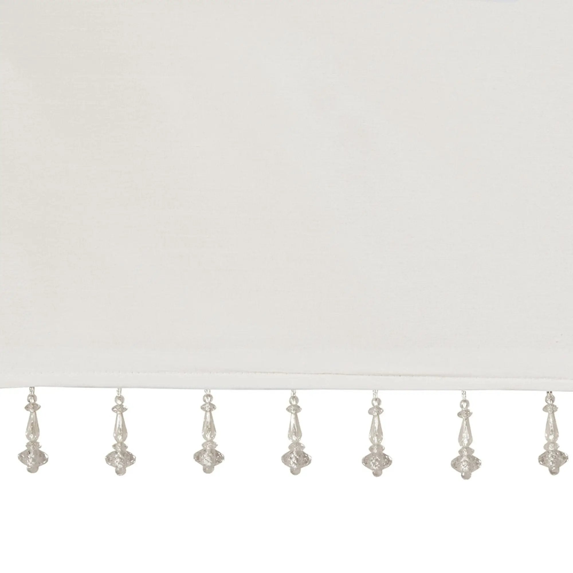 Lightweight Faux Silk Valance With Beads by HouseOfZazla