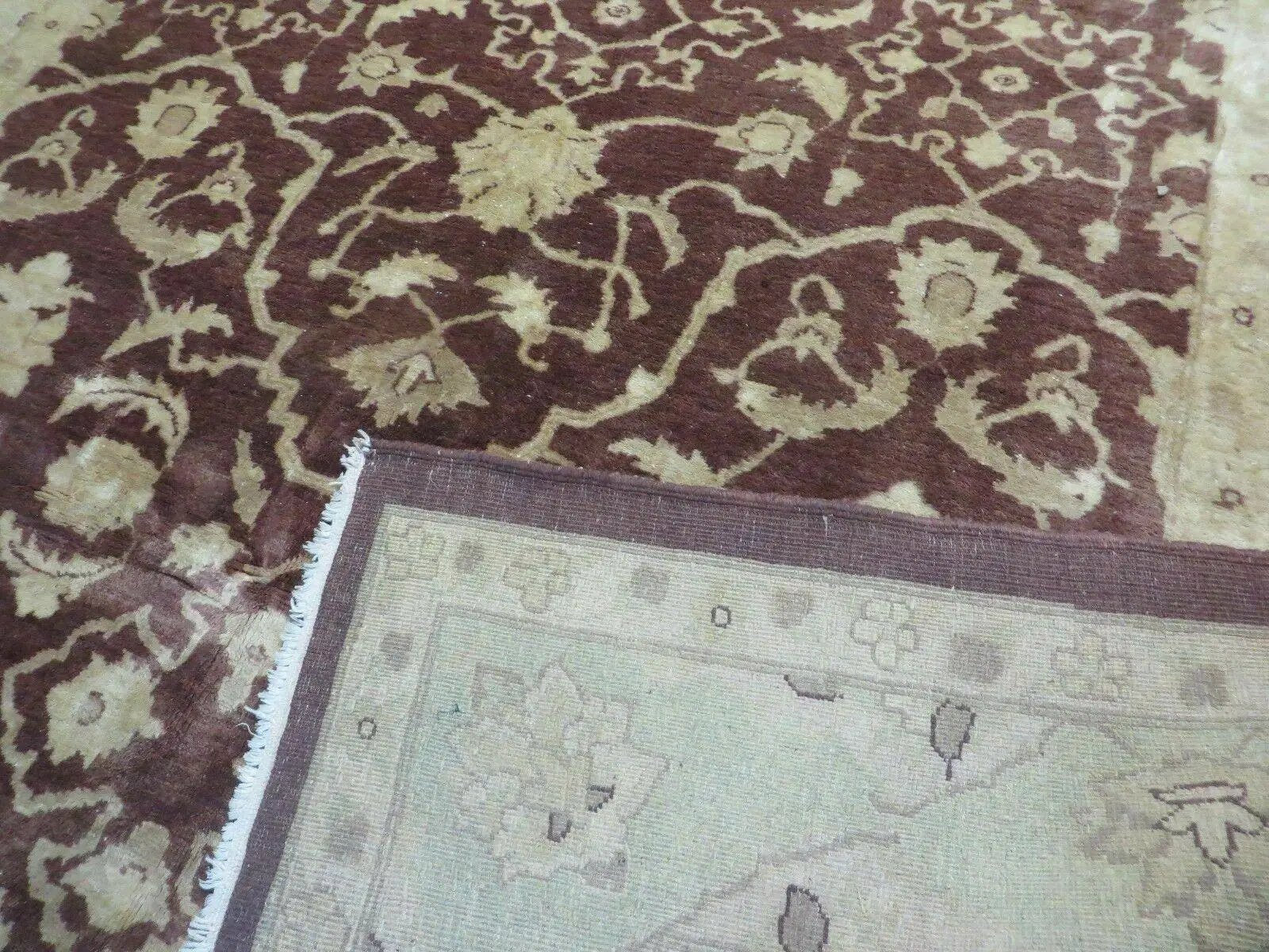 7' X 10' Vintage Fine Handmade Pakistan Peshawar Chobi Floral Wool Rug Vegy Dye by Jewel Rugs