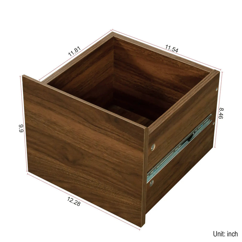 Kitchen Sideboard, Small Countertop Organizer with Sliding Glass Doors and Drawers by HouseOfZazla