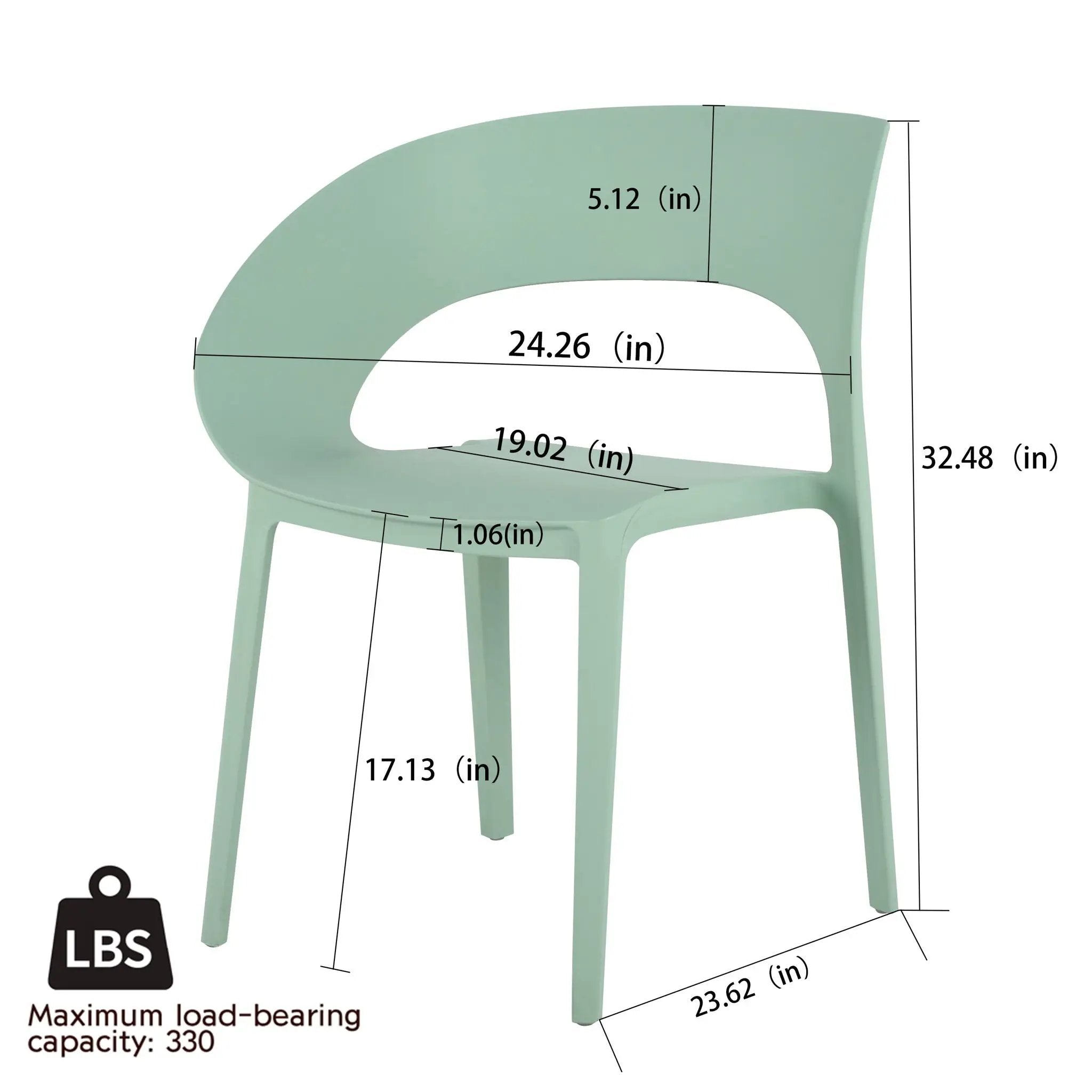 4 Piece Set Of Modern Designed Single Chairs With Round Table by Unique Piece Furniture