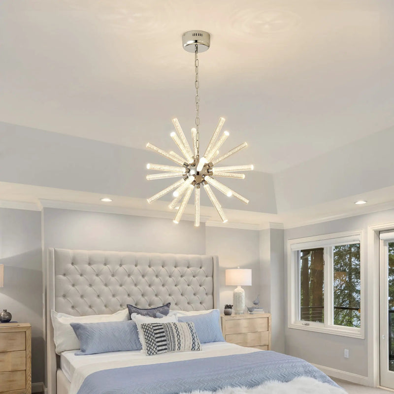 24-Light Bubble Pillar Chandelier by HouseOfZazla