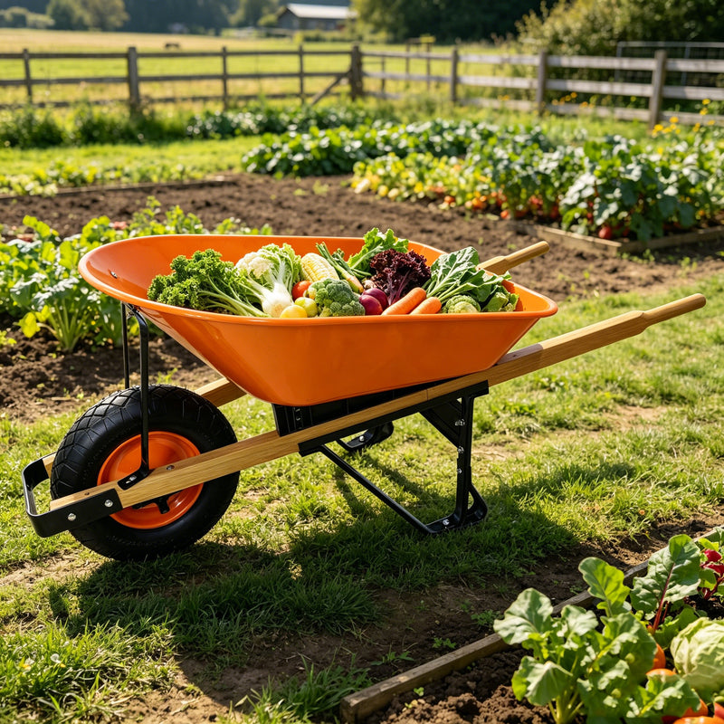 Steel Tray Wheel Barrow by HouseOfZazla
