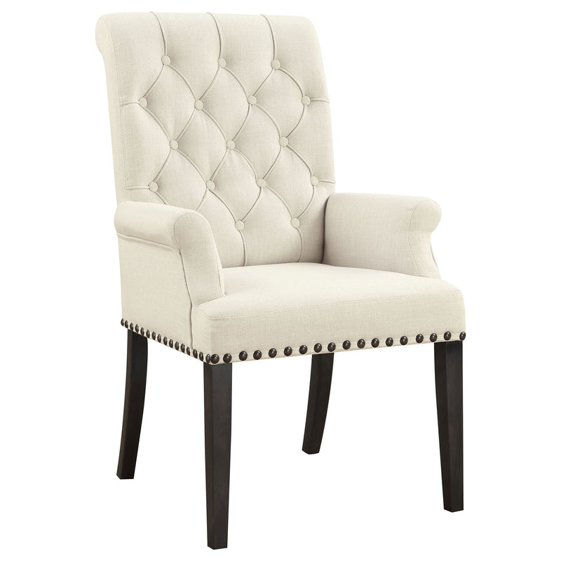 Tufted Arm Chair With Nailhead Trim by HouseOfZazla