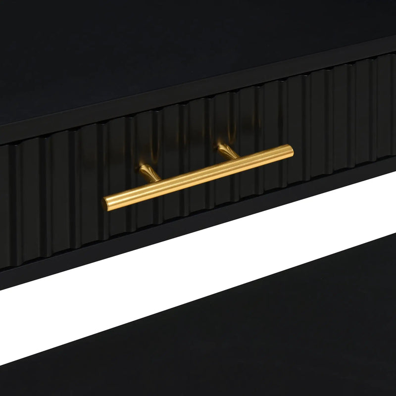 U_STYLE 60" Painted Console Table with 3 Drawers by HouseOfZazla