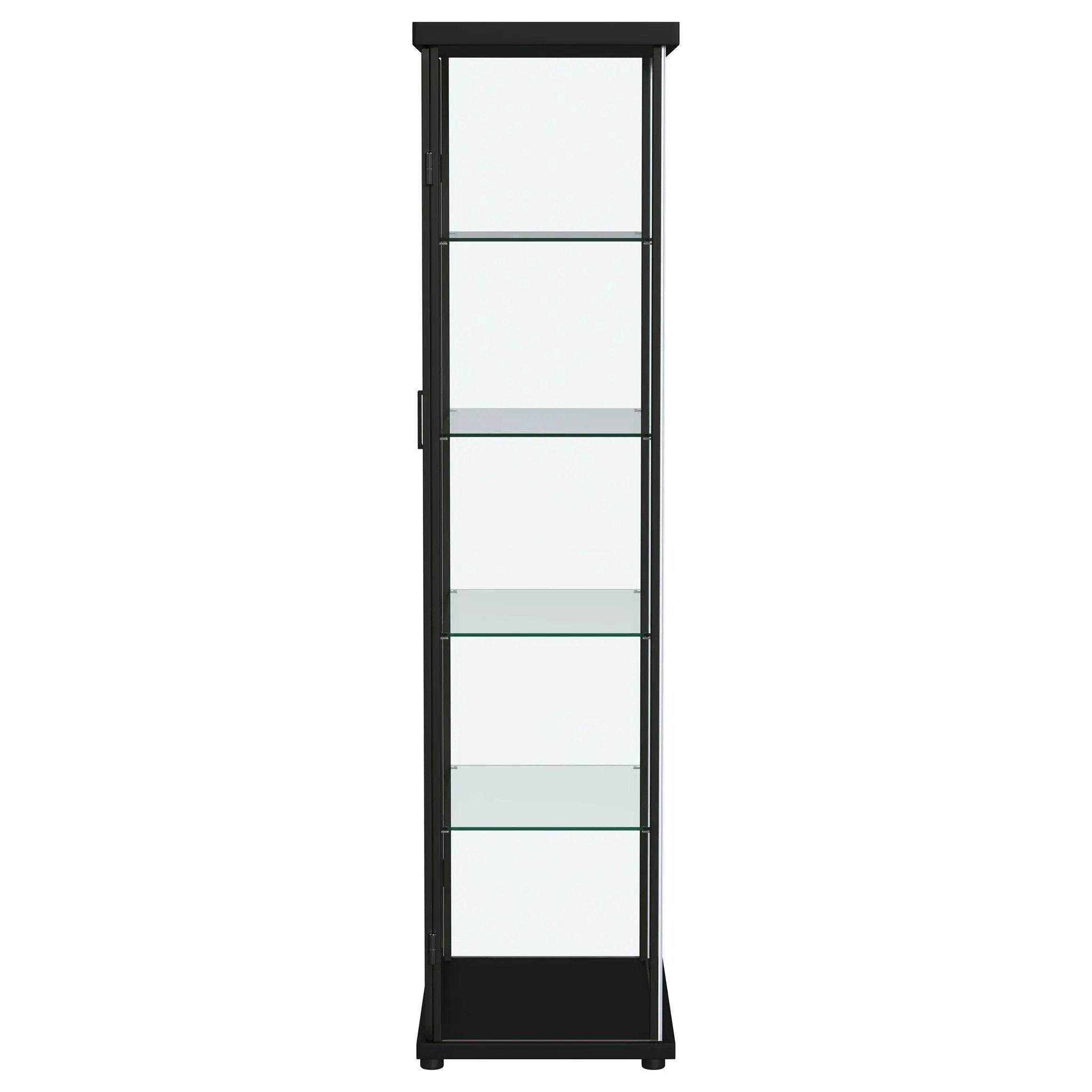 Aero 4-shelf Display Curio Cabinet with LED Lighting Black by Unique Piece Furniture