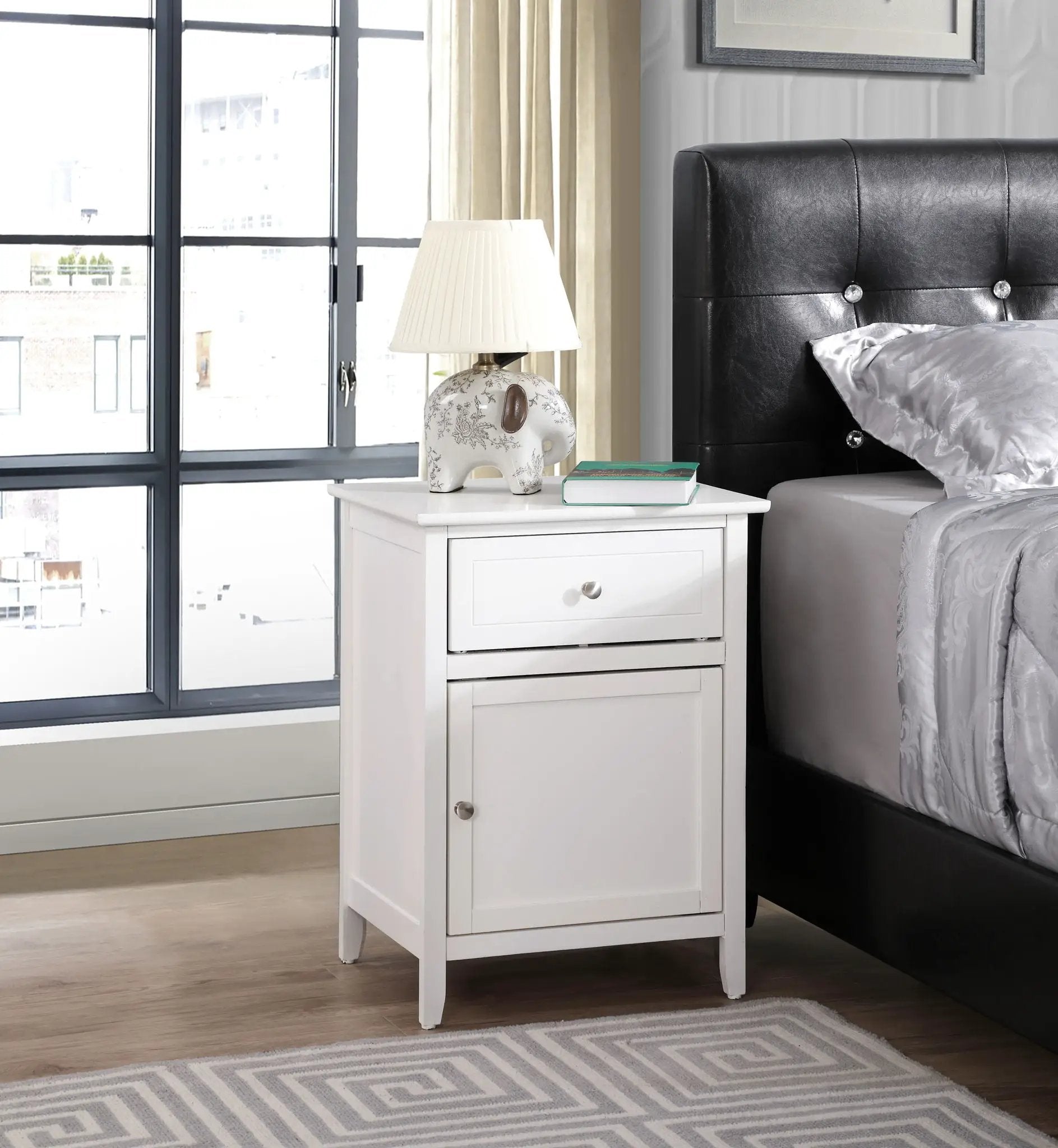 1 Drawer / 1 Door Nightstand by HouseOfZazla
