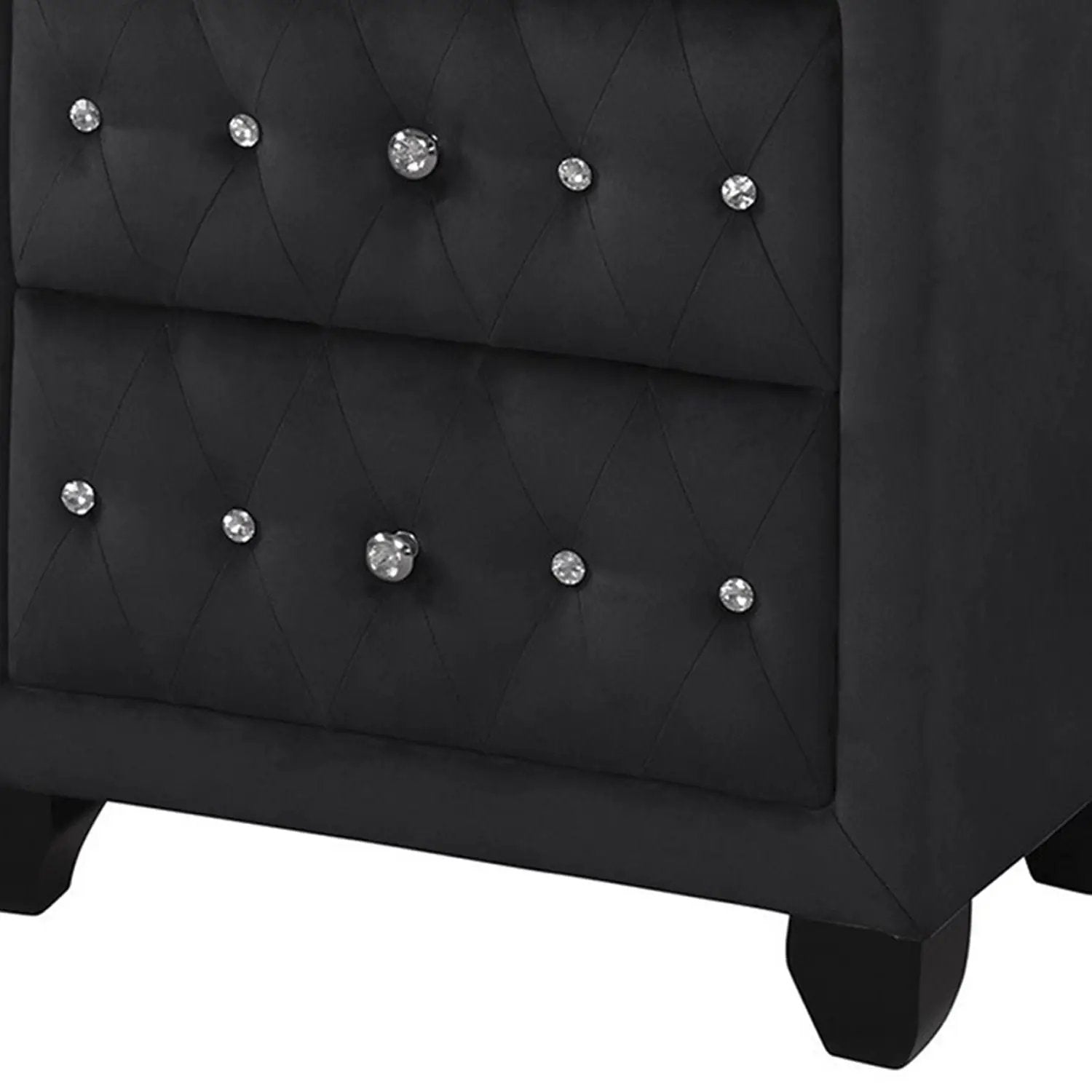 Sophia - 2 Drawer Upholstered Nightstand by HouseOfZazla