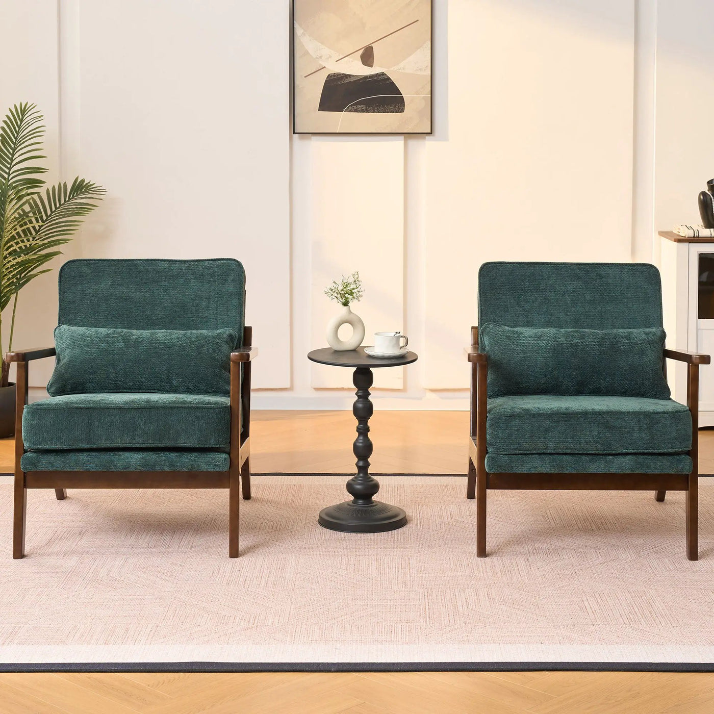 Living Room Chair With Lumbar Pillow by HouseOfZazla