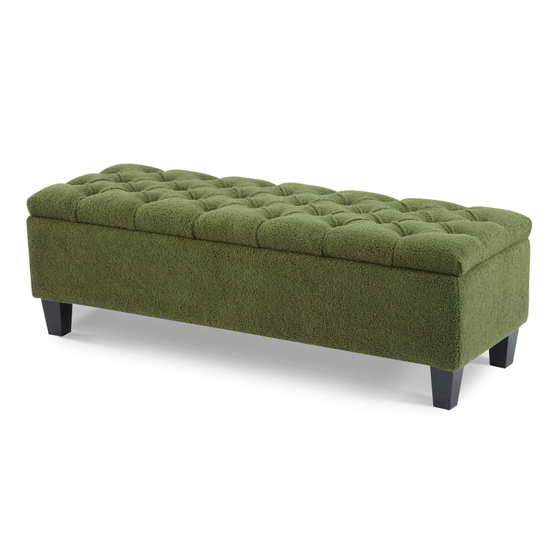 Ottoman Bench & Storage - Green by HouseOfZazla