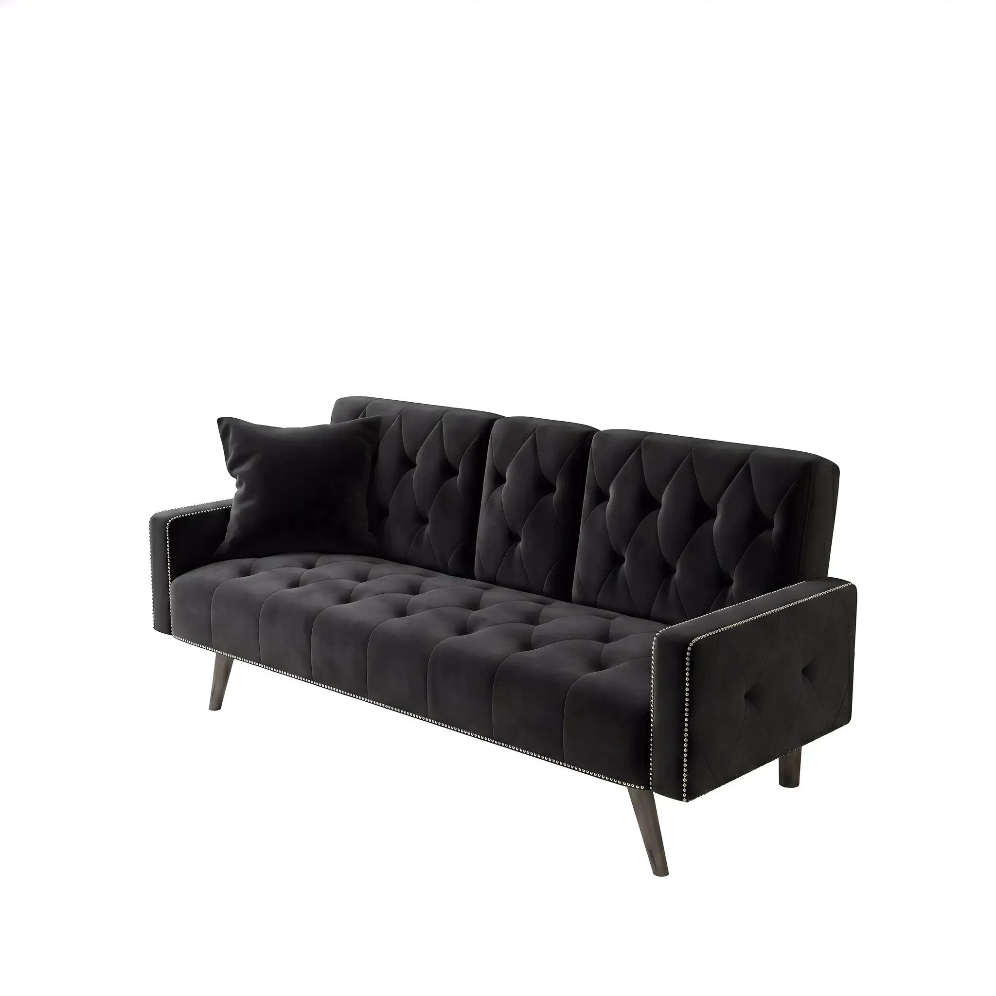 1730 Sofa Bed Armrest with Nail Head Trim by HouseOfZazla