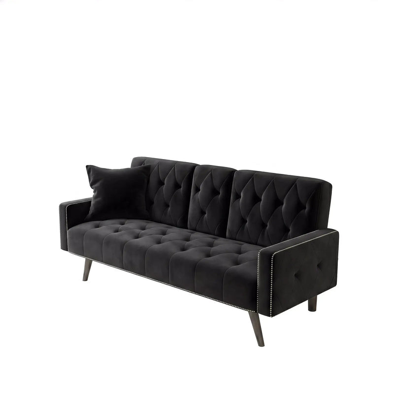 1730 Sofa Bed Armrest with Nail Head Trim by HouseOfZazla