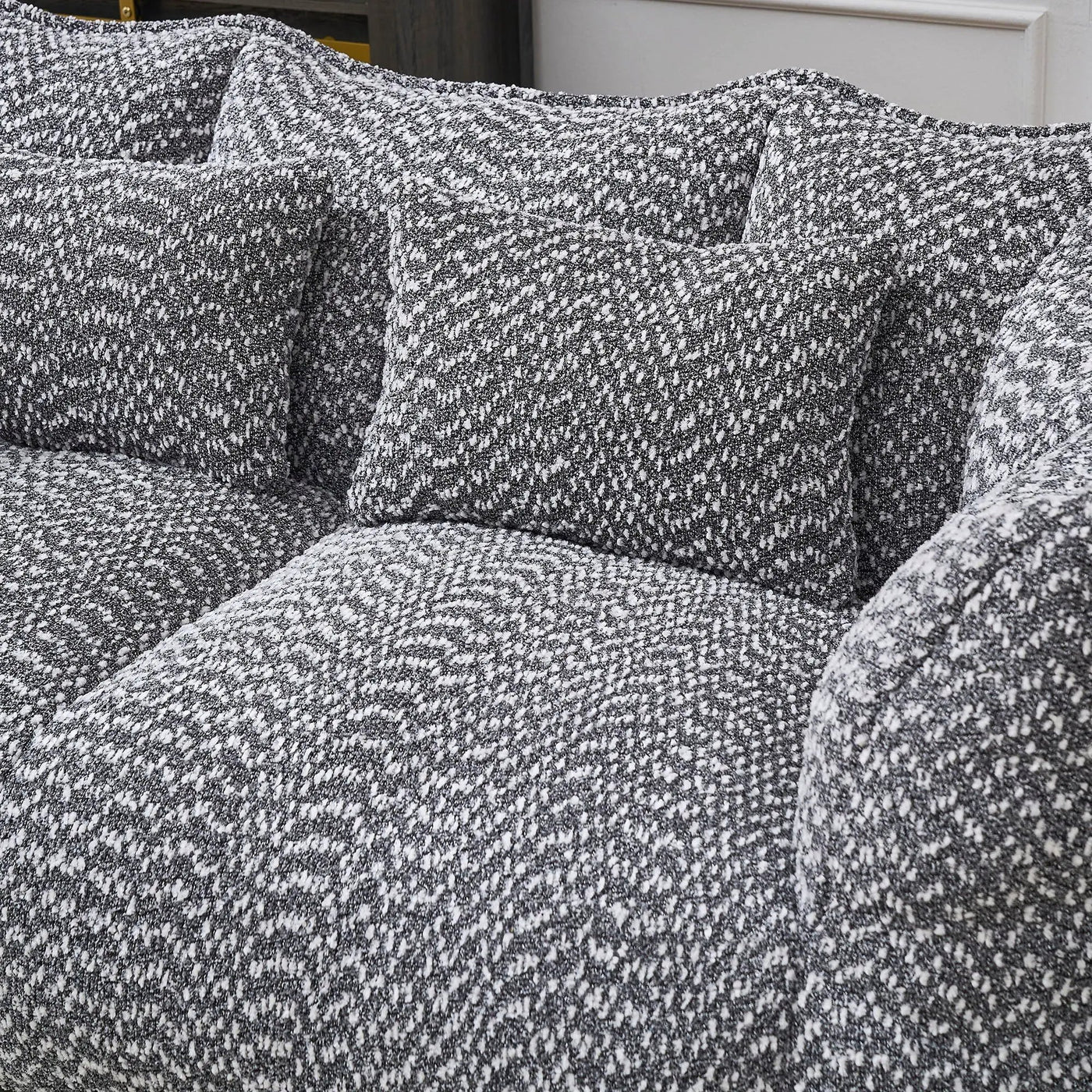 Comfortable Dual Beanbag Chair With High Resilience Foam Core For 2 People by Unique Piece Furniture