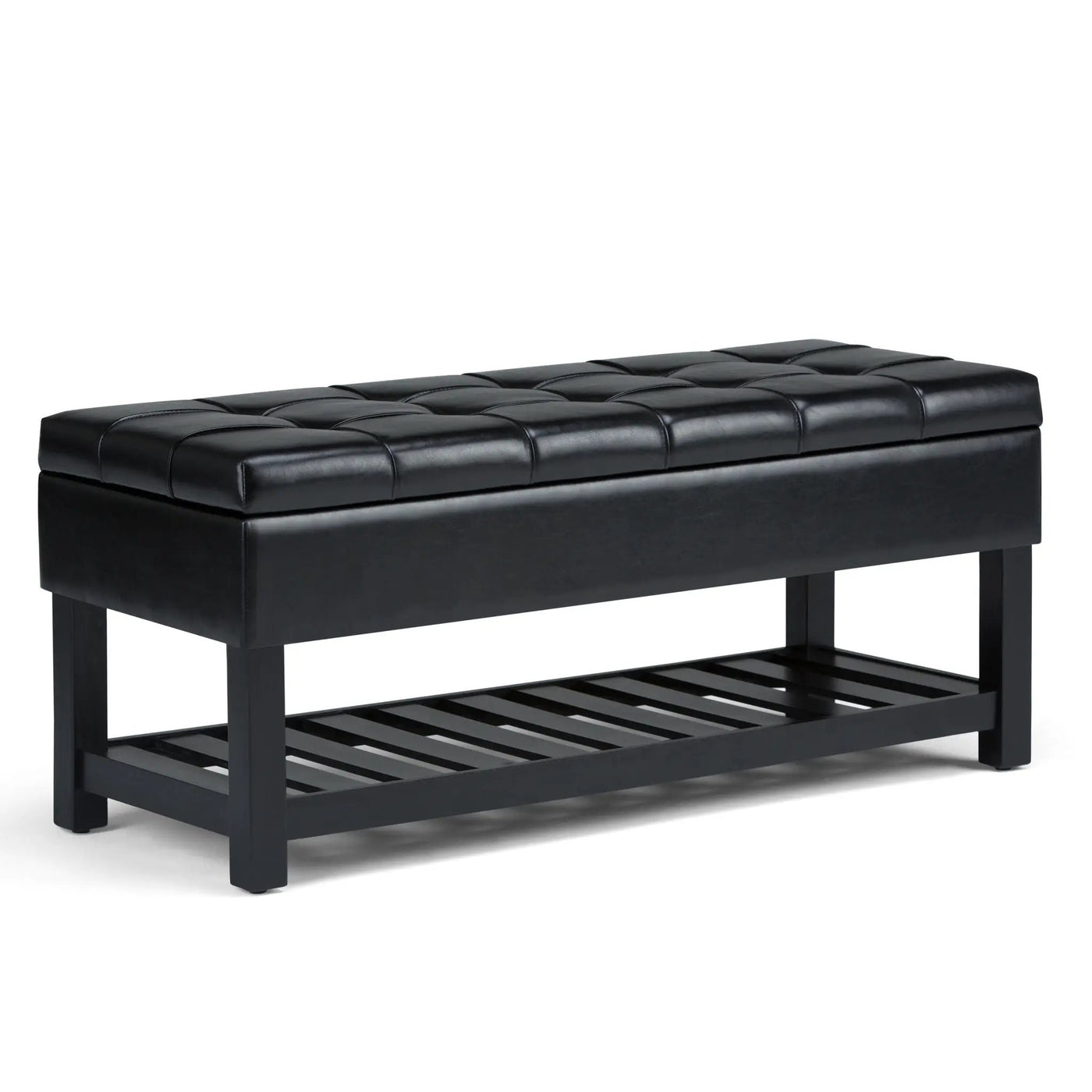 Saxon - Upholstered Transitional Storage Ottoman Bench by HouseOfZazla