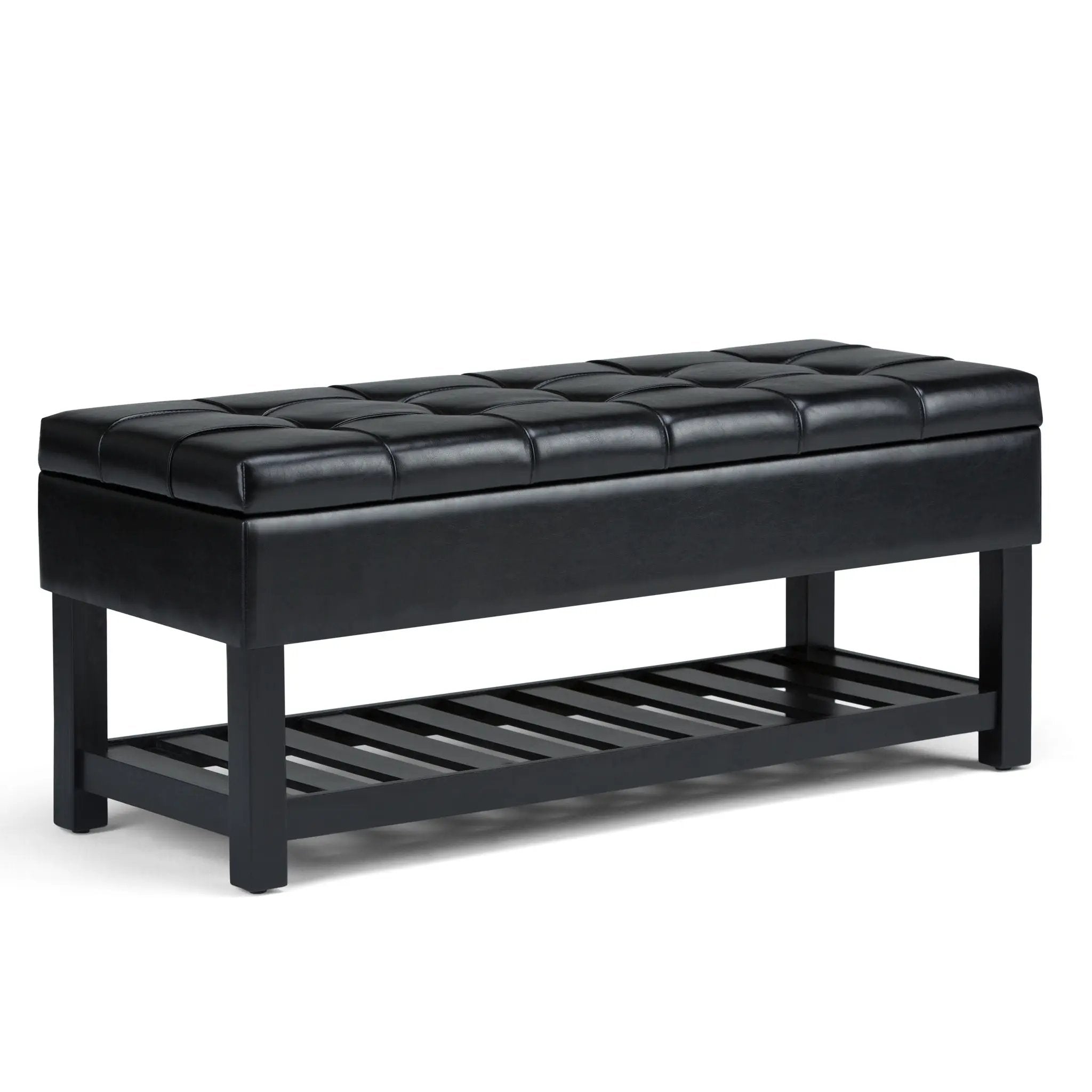 Saxon - Upholstered Transitional Storage Ottoman Bench by Unique Piece Furniture