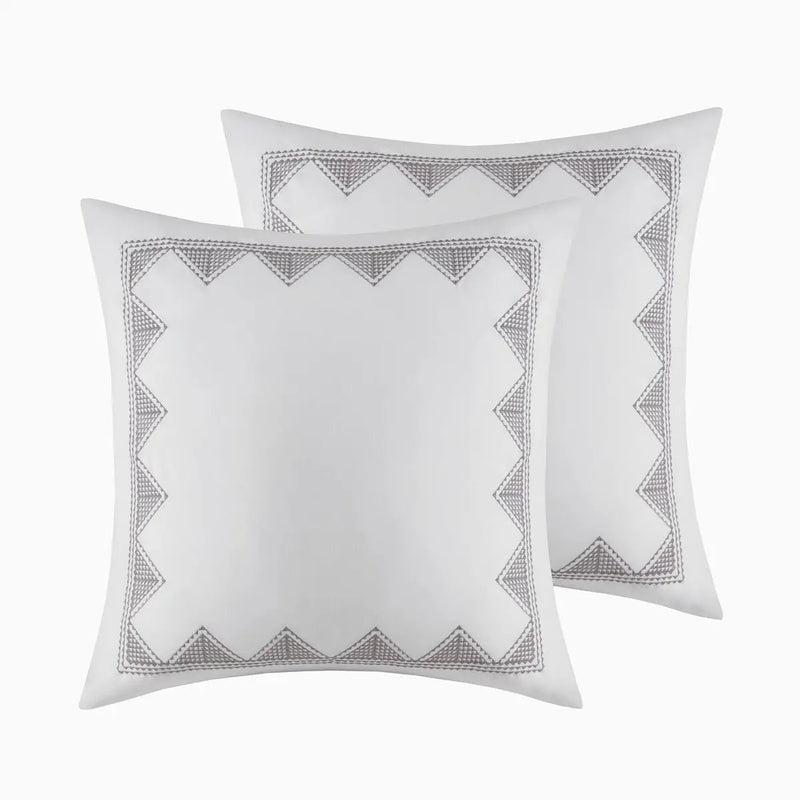 King/Cal King Cotton Printed Duvet Cover Set with Chenille by HouseOfZazla