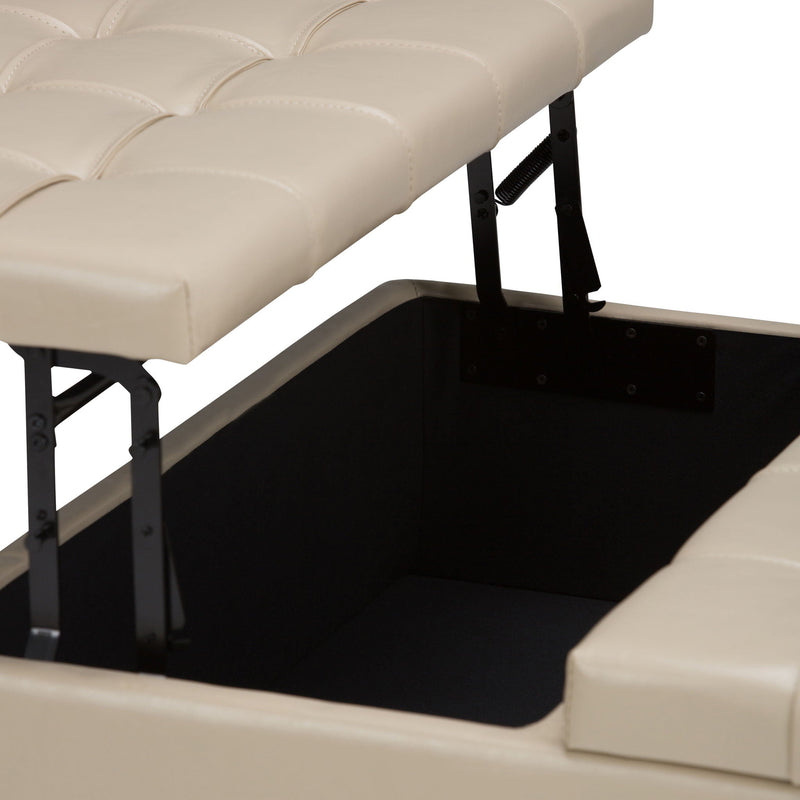 Harrison - Upholstered Coffee Table Storage Ottoman by HouseOfZazla