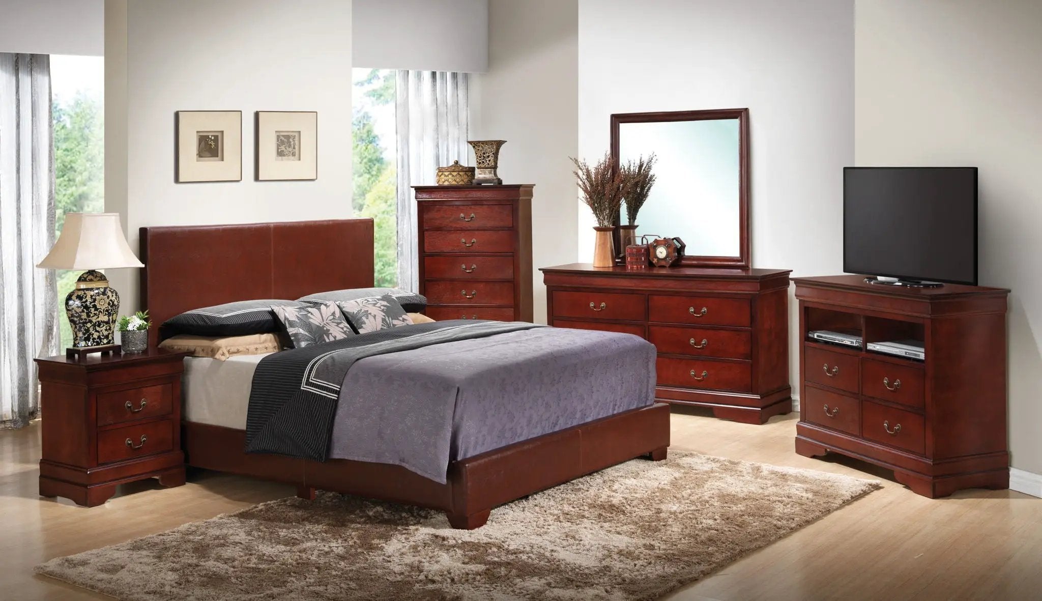 Elegant Platform Bed For Relaxed Spaces by Unique Piece Furniture