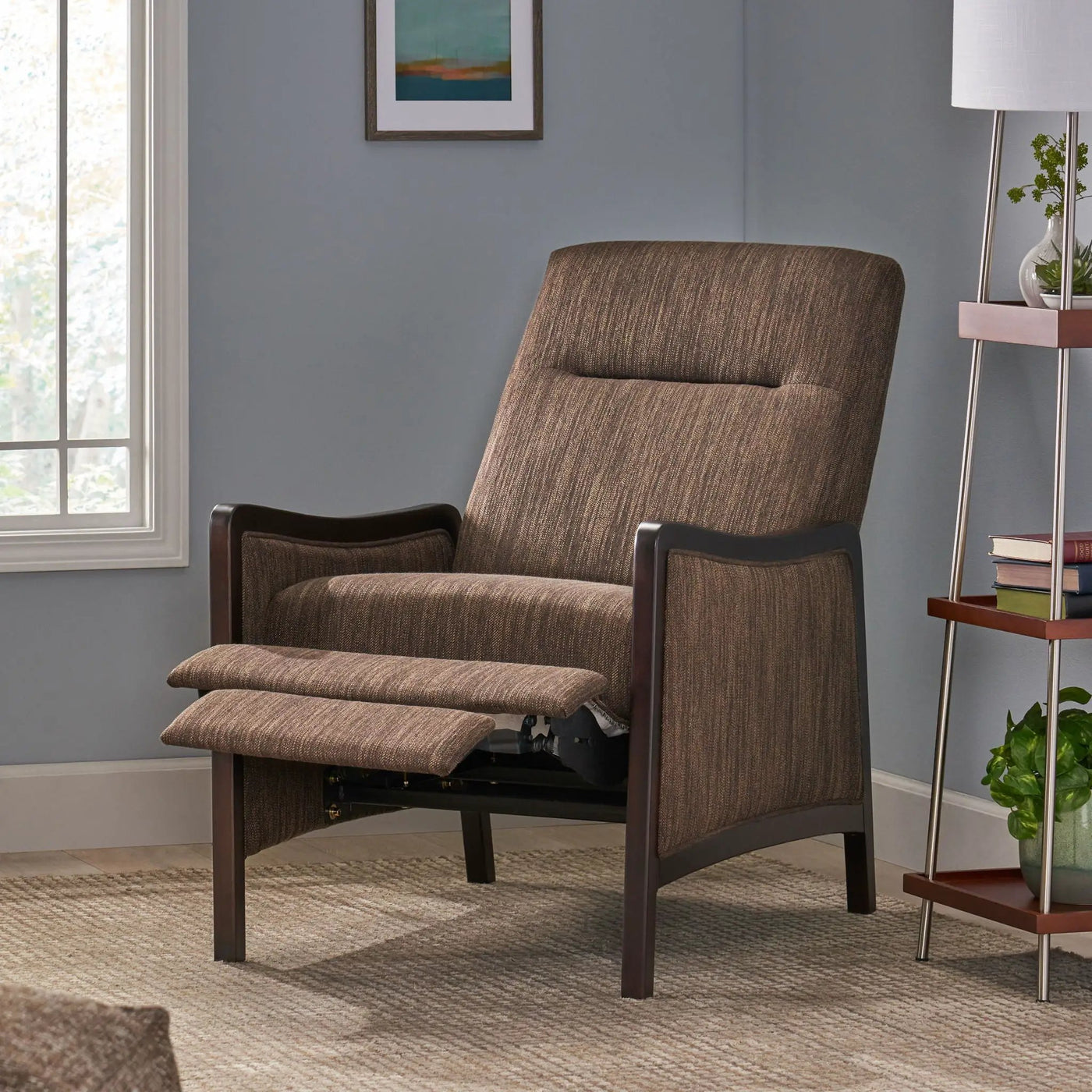 Drury - Contemporary Fabric Upholstered Pushback Recliner by Unique Piece Furniture