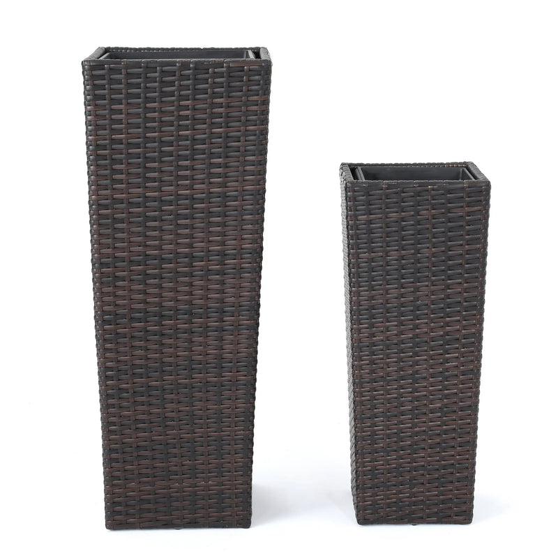 Rattan Flower Pot - Brown by HouseOfZazla