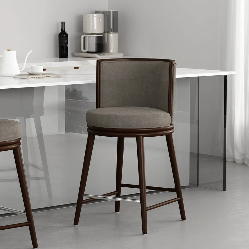 Evalyn Dove - Counter Stool - Griege by HouseOfZazla