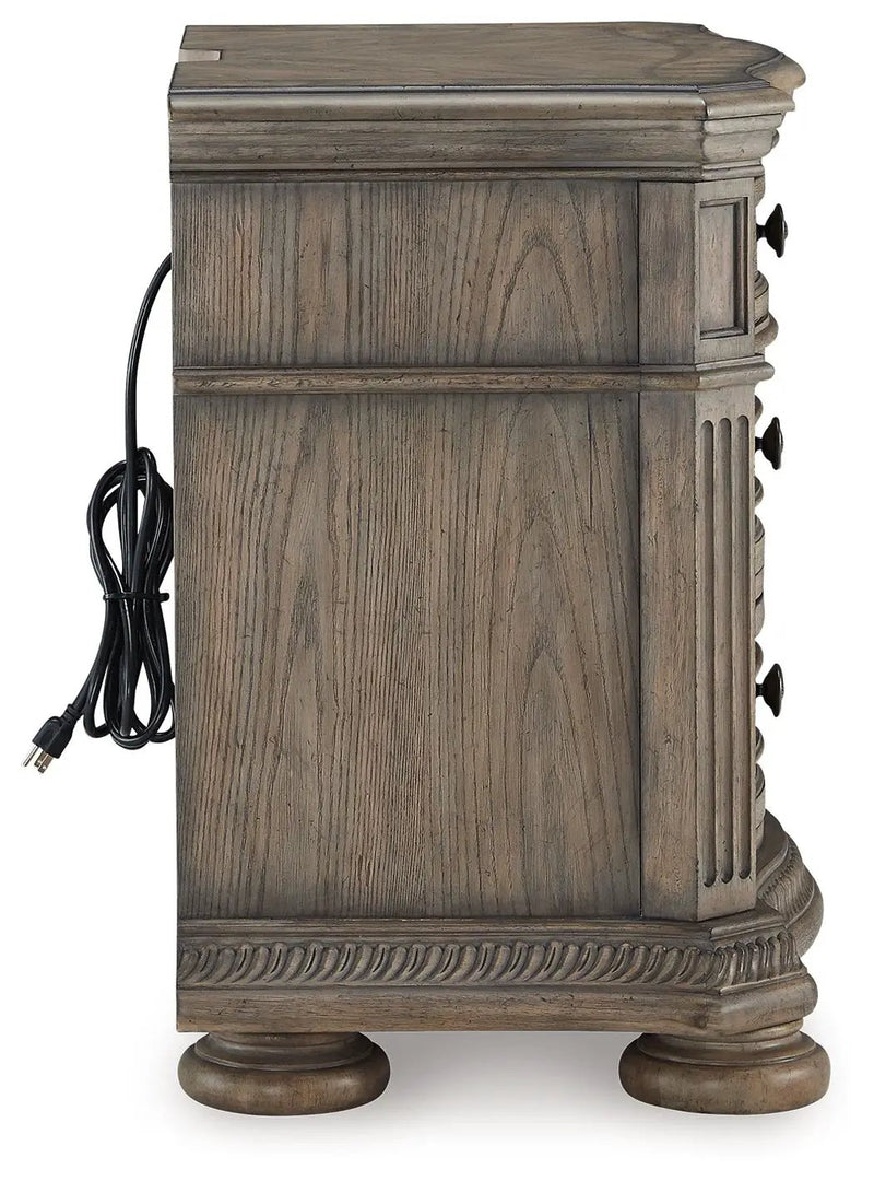 Ardenfield - Three Drawer Night Stand - Light Brown by Unique Piece Furniture