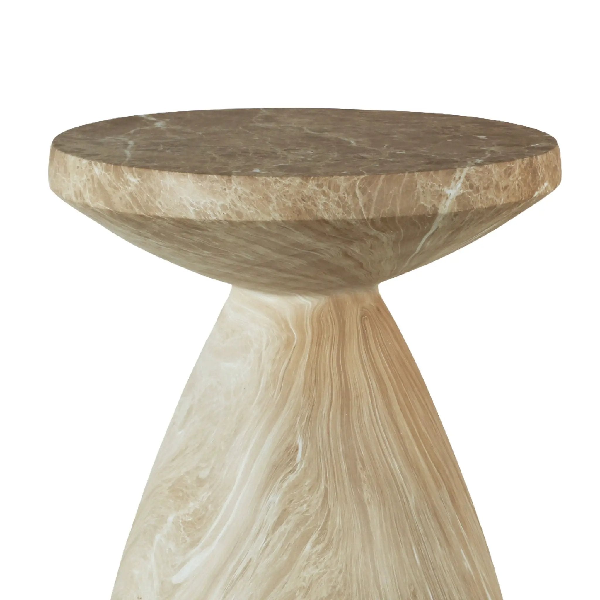Outdoor Geometric End Table - Marble by Unique Piece Furniture