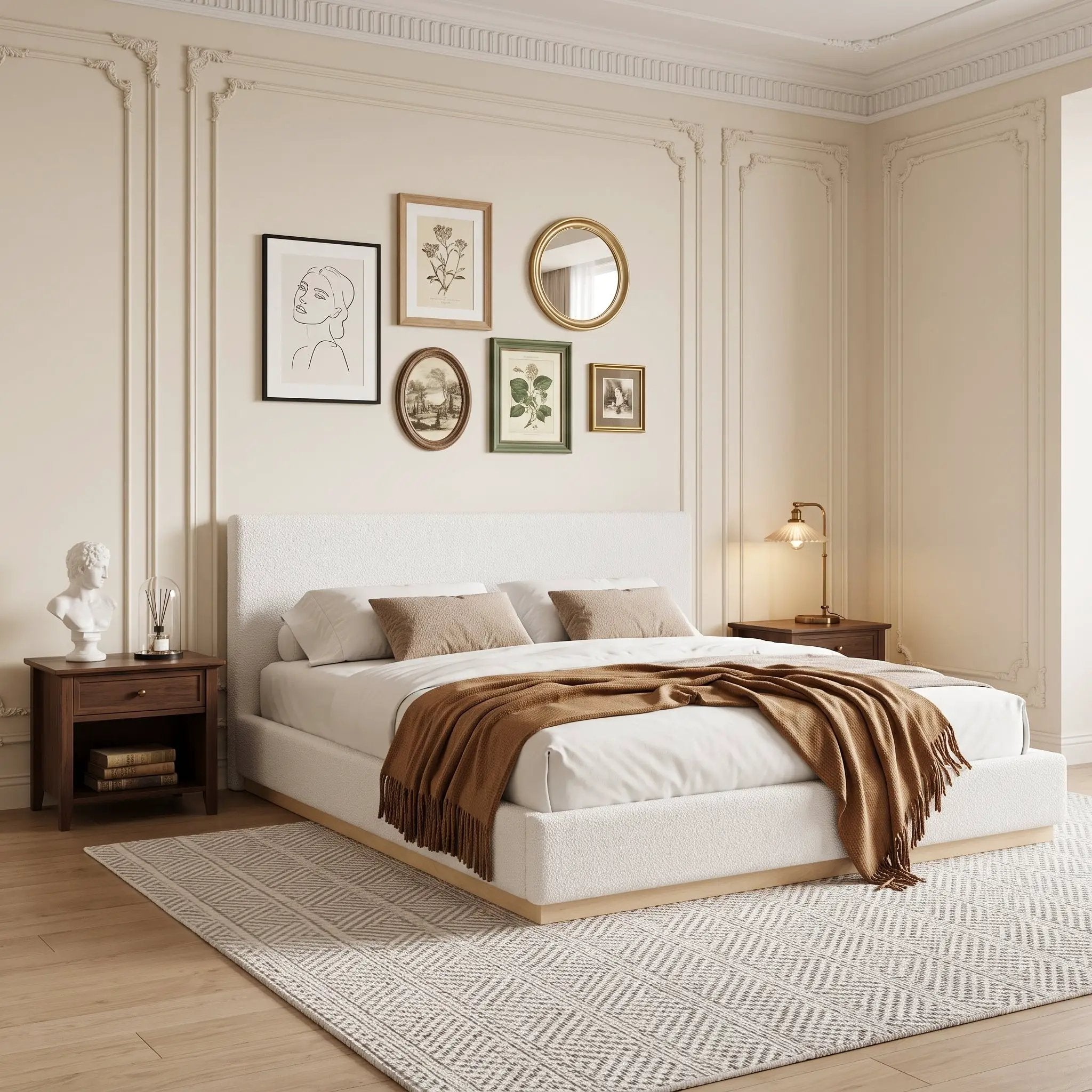 Elegant Upholstered Bed by HouseOfZazla