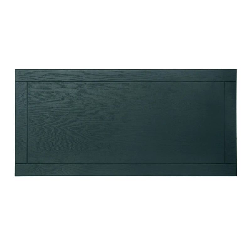 Hollow Carved 2 Door Accent Cabinet With Adjustable Shelf, Sideboard Buffet For Entryway, Living Room Or Bedroom - Blackish Green by HouseOfZazla