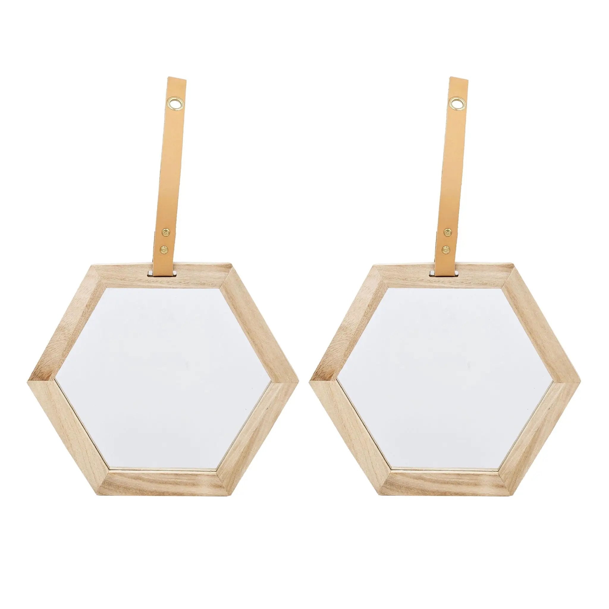 Harlan - Wall Accent Hexagon Mirror by Unique Piece Furniture