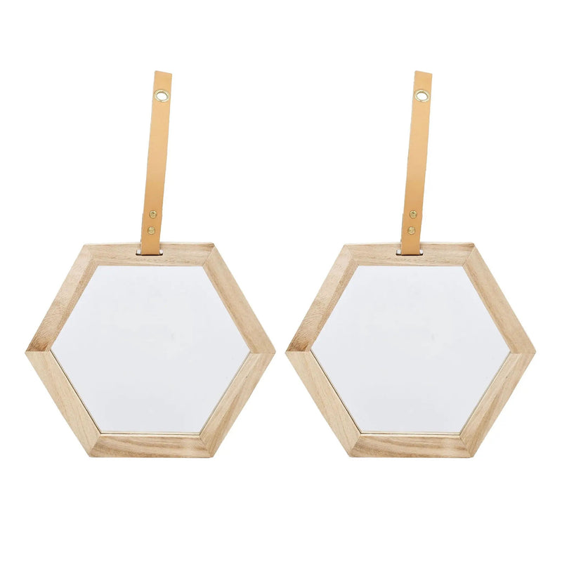 Harlan - Wall Accent Hexagon Mirror by Unique Piece Furniture