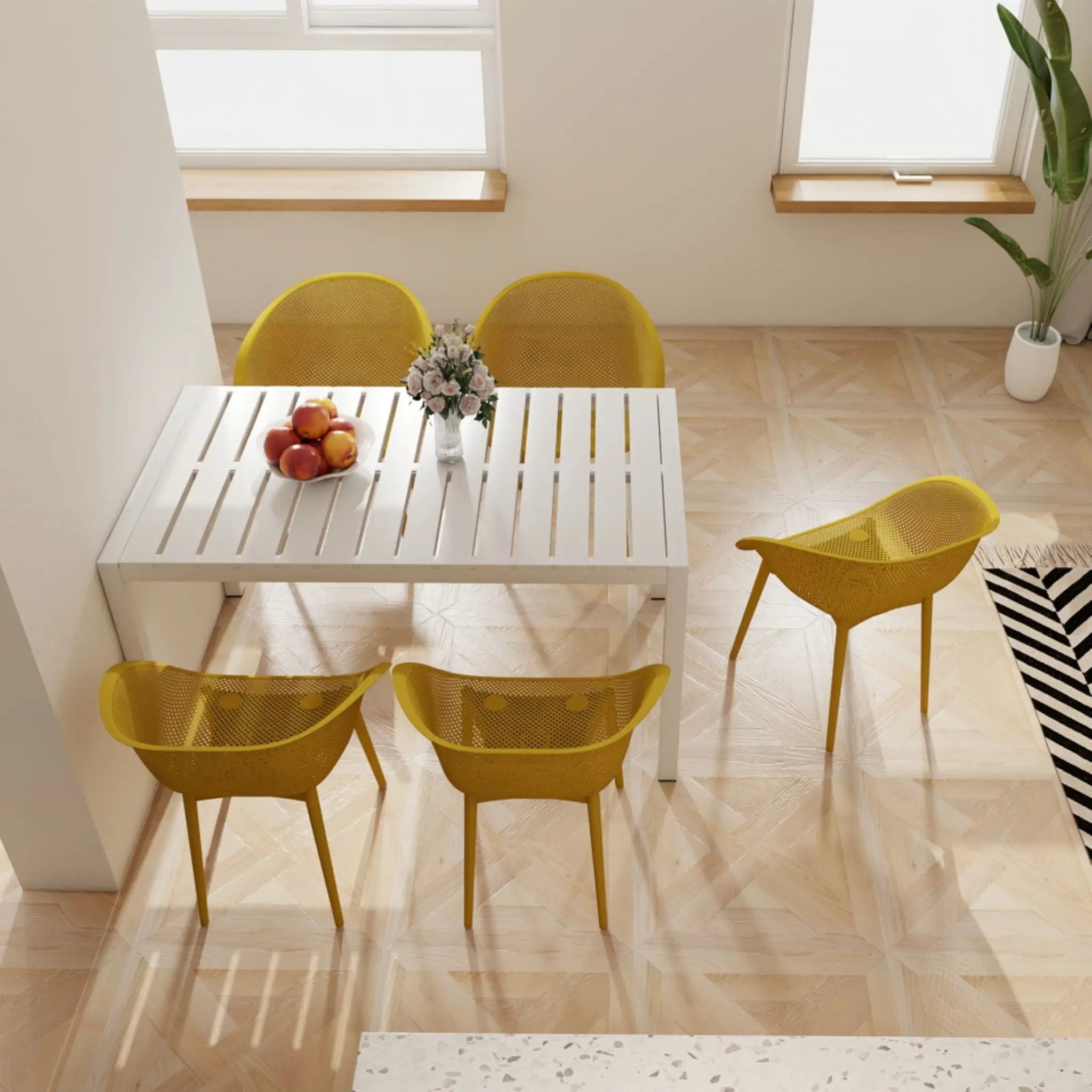 4 Pack Lounge Chair Set With Long Table by HouseOfZazla