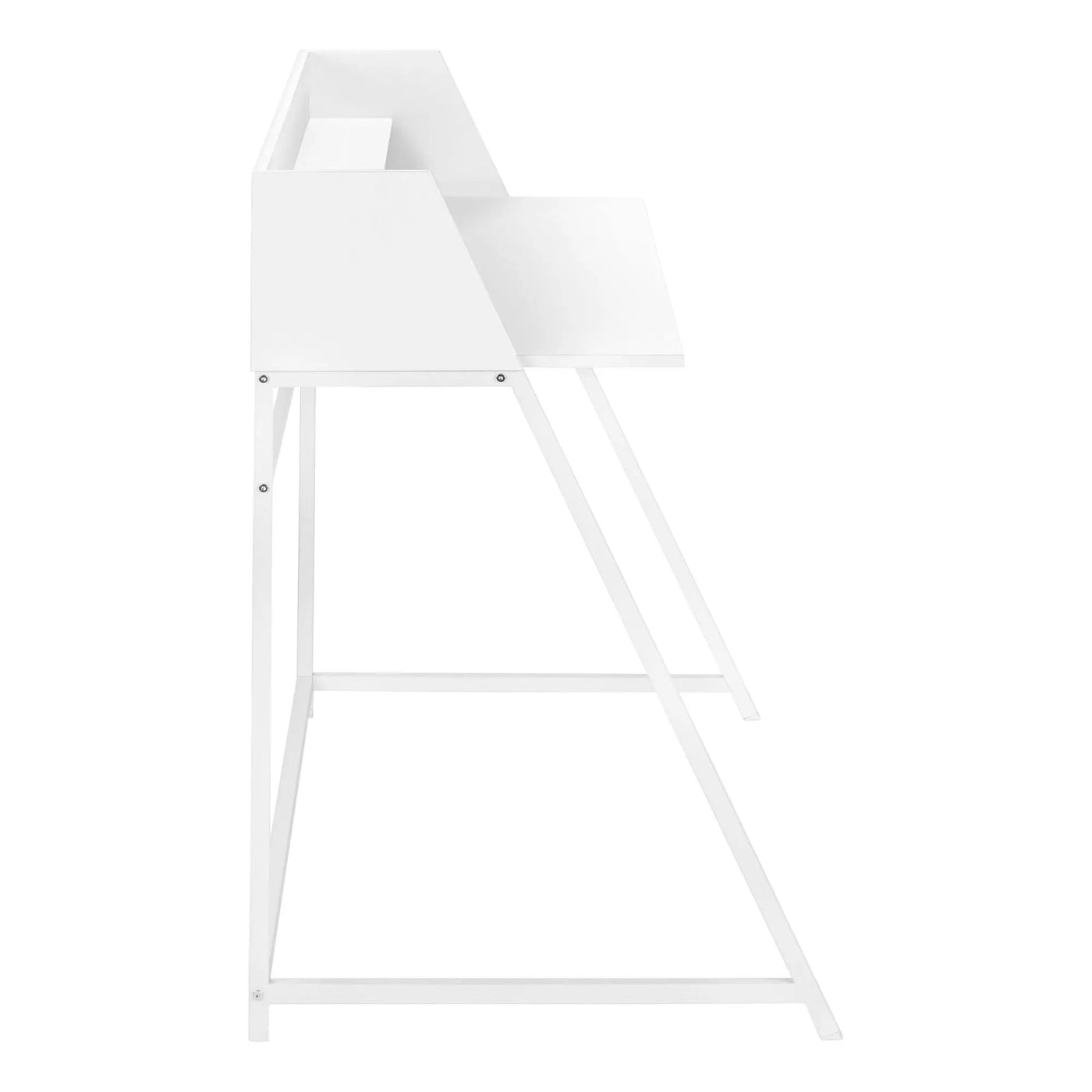 Computer Desk For Home Office, Laptop, Storage Shelves, Marble Look Contemporary & Modern by Unique Piece Furniture