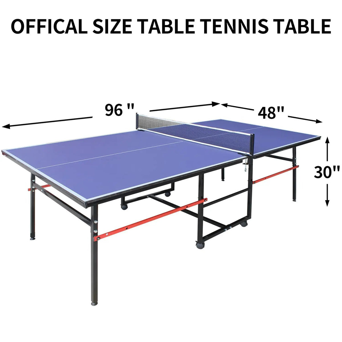 8ft Mid-Size Table Tennis Table Set by HouseOfZazla
