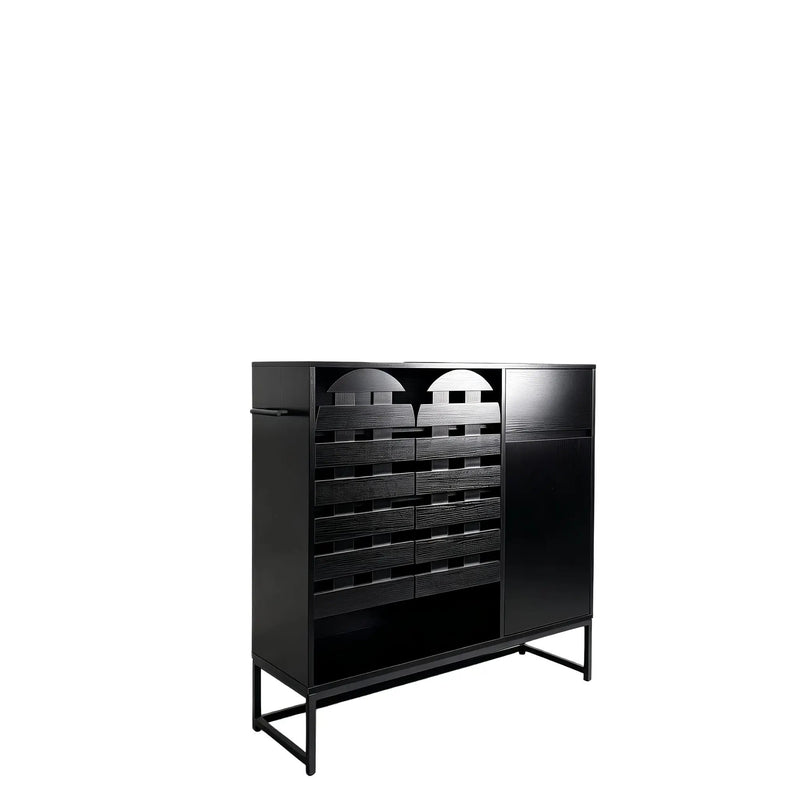 Buffet Cabinet with Storage and Woven Doors by HouseOfZazla
